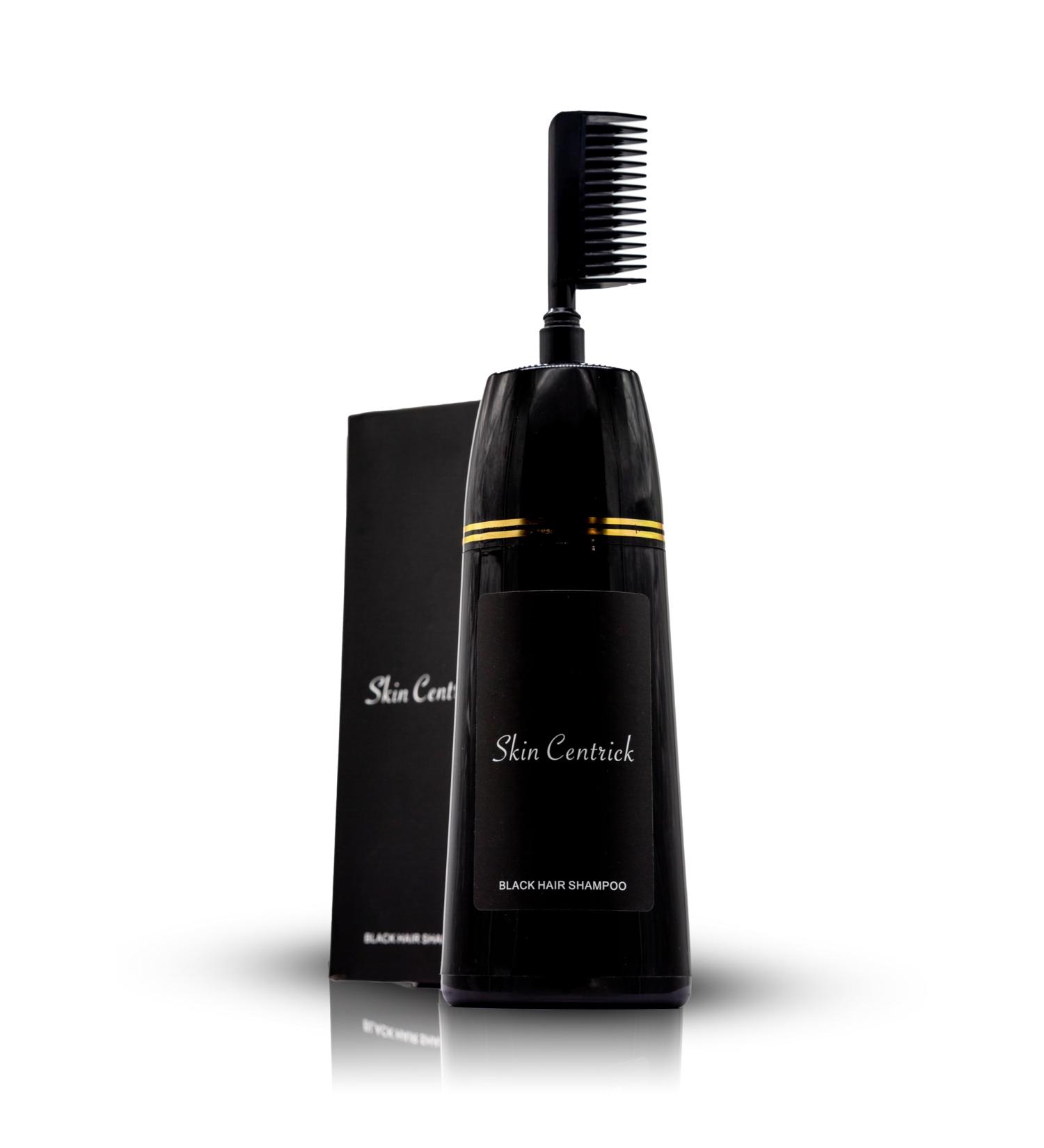 Black Shampoo 3 in 1 for Gray Hair | Natural Instant Hair Color for Women & Men | Gray Coverage Shampoo - Buy Online on GoSupps.com