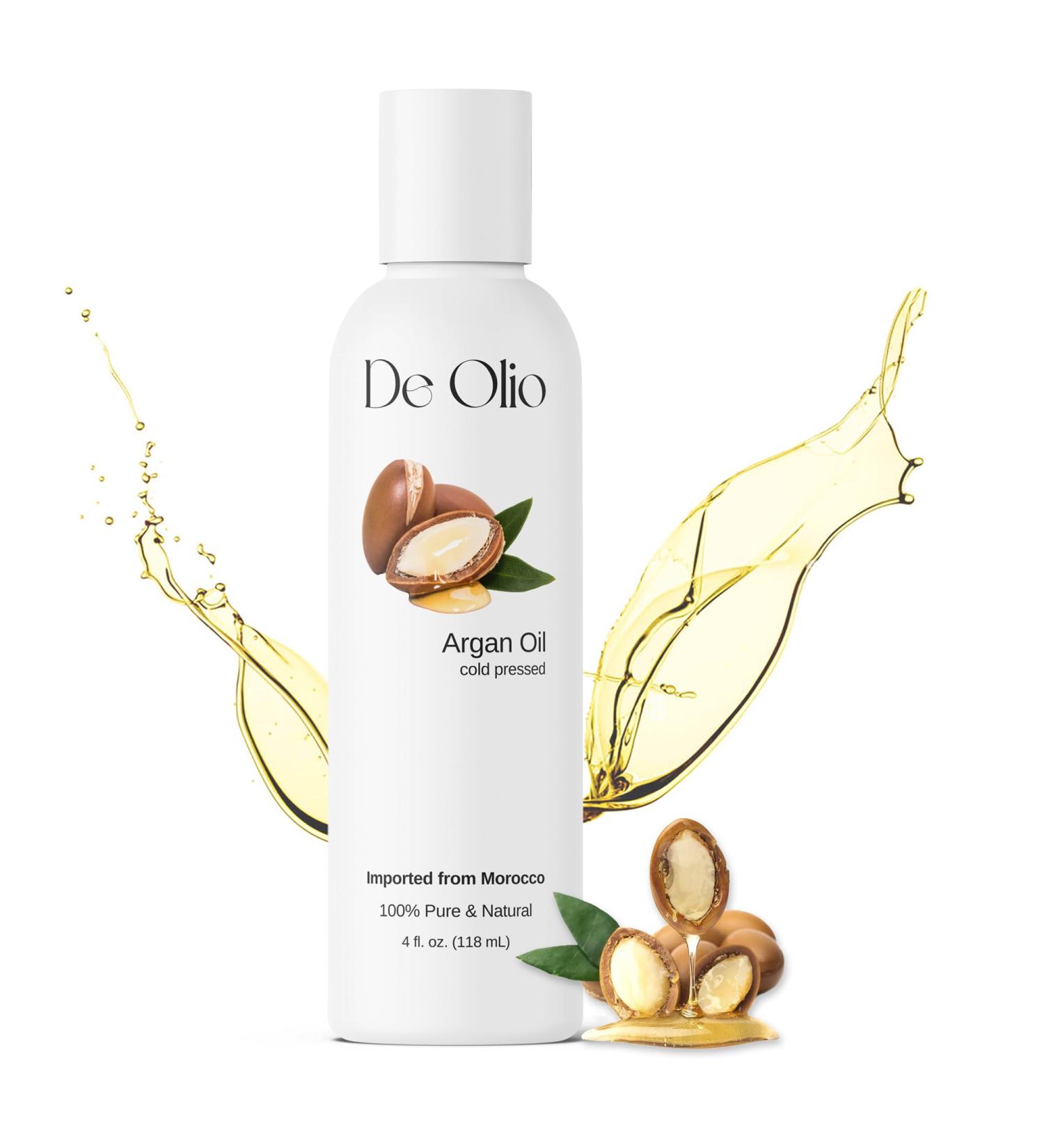 Buy 100% Pure Cold Pressed Argan Oil of Morocco - Natural Hair Skin & Face Moisturizer | 4 fl. oz. (118 mL) - Premium Moroccan Oil for Nourishing & Straightening - Buy Online on GoSupps.com