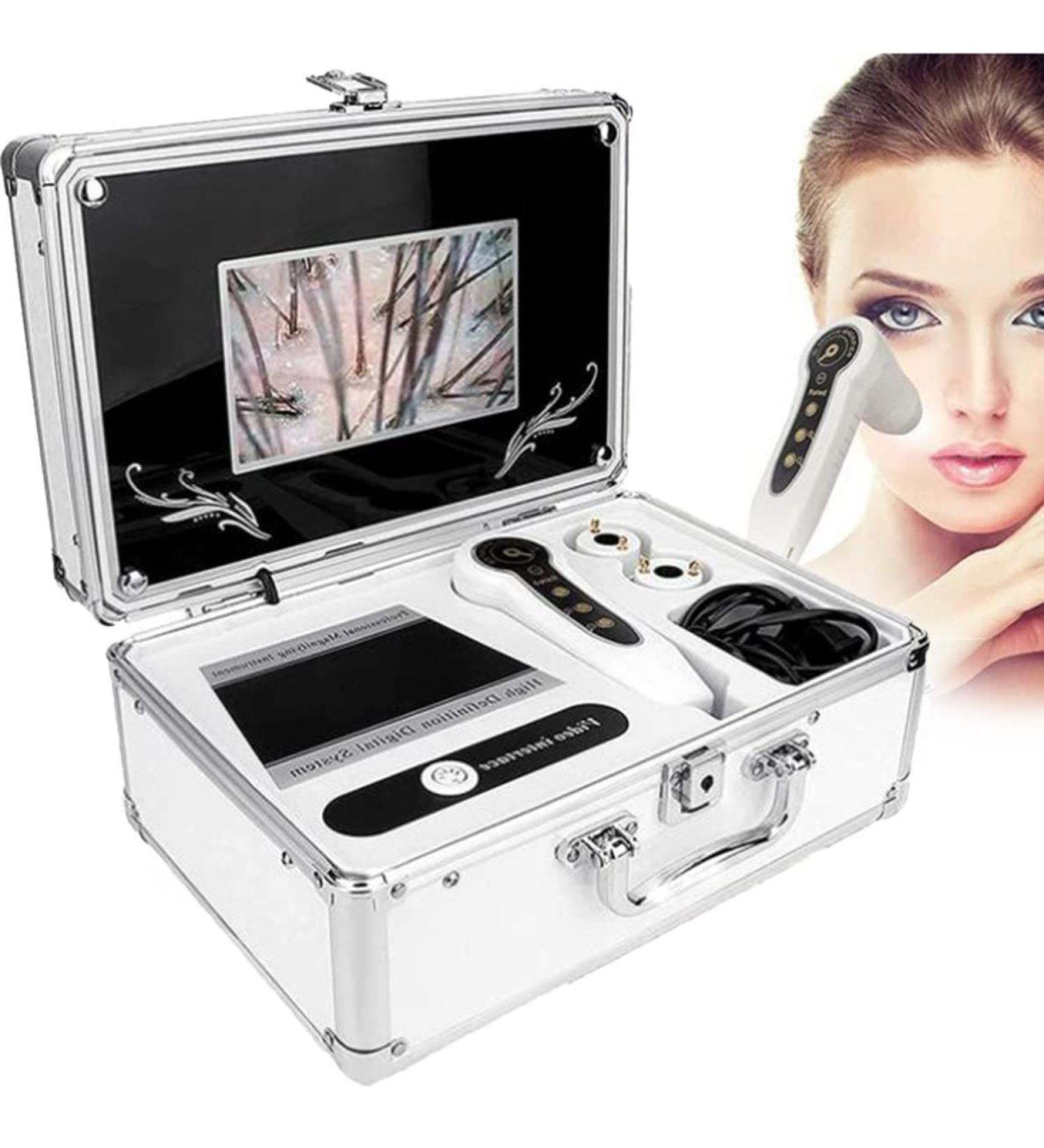50X/200X Skin Diagnosis Hair Analyzer 7 Inch LCD Screen Digital Skin Diagnosis Scanner System Hair Analyzer Analysis Scanner Skin Health Detection - Buy Online on GoSupps.com