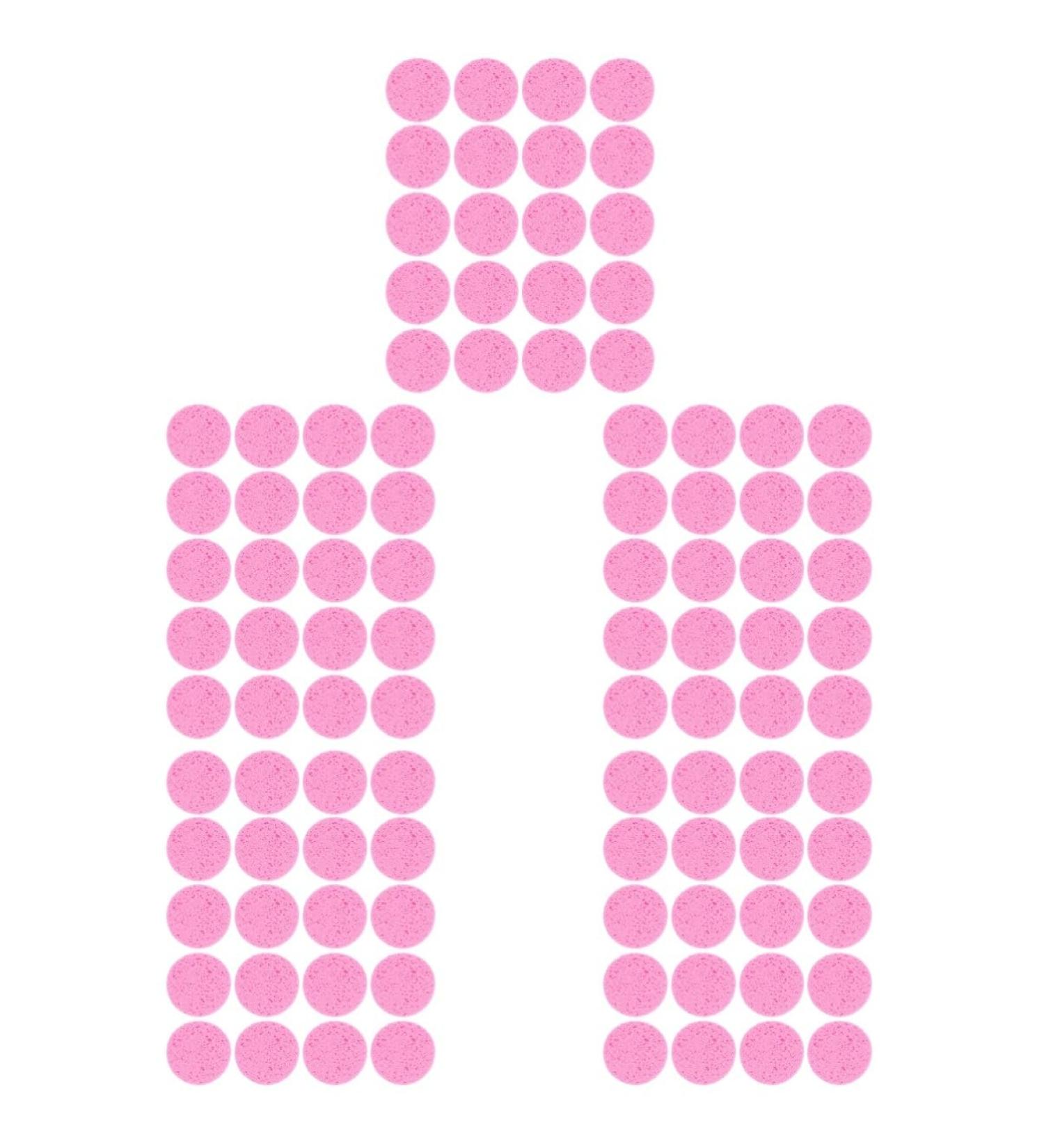 FRCOLOR 100 Pcs Makeup Puff & Facial Sponge Set - Portable Cleansing Pads for Makeup Removal & Spa Travel - Premium Wood Pulp Fiber Sponges - Buy Online on GoSupps.com