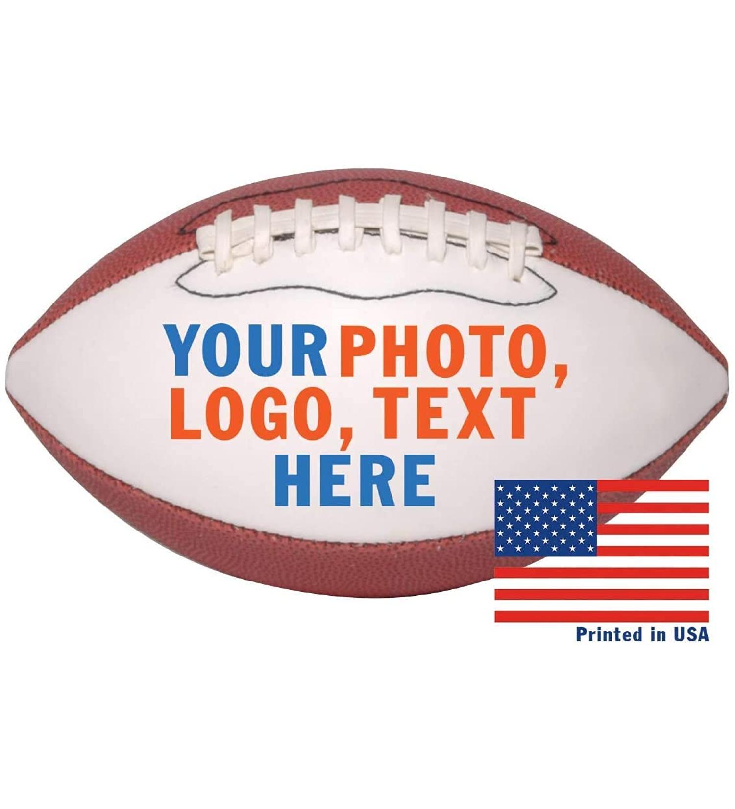 Ballstars Personalized Custom Mid 9 Inch Football | Official Size 3 | Customized Football Trophy for Coach  Dad  Any Football Fan Mid Size Football with Base - Buy Online on GoSupps.com