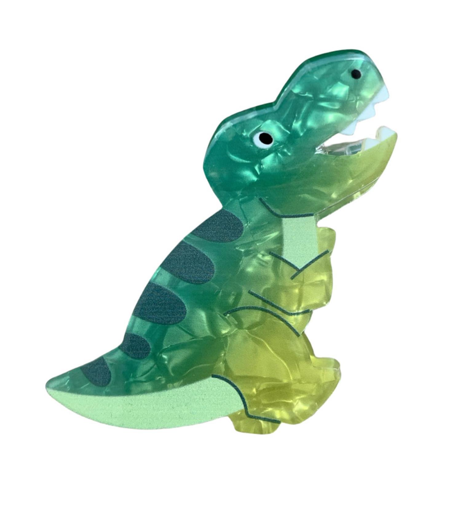 Acrylic Hair Claw Clips Funny Hair Catch Barrette Large Hair Clips Nonslip Strong Hold Hair Accessories Green Tyrannosaurus4 - Buy Online on GoSupps.com