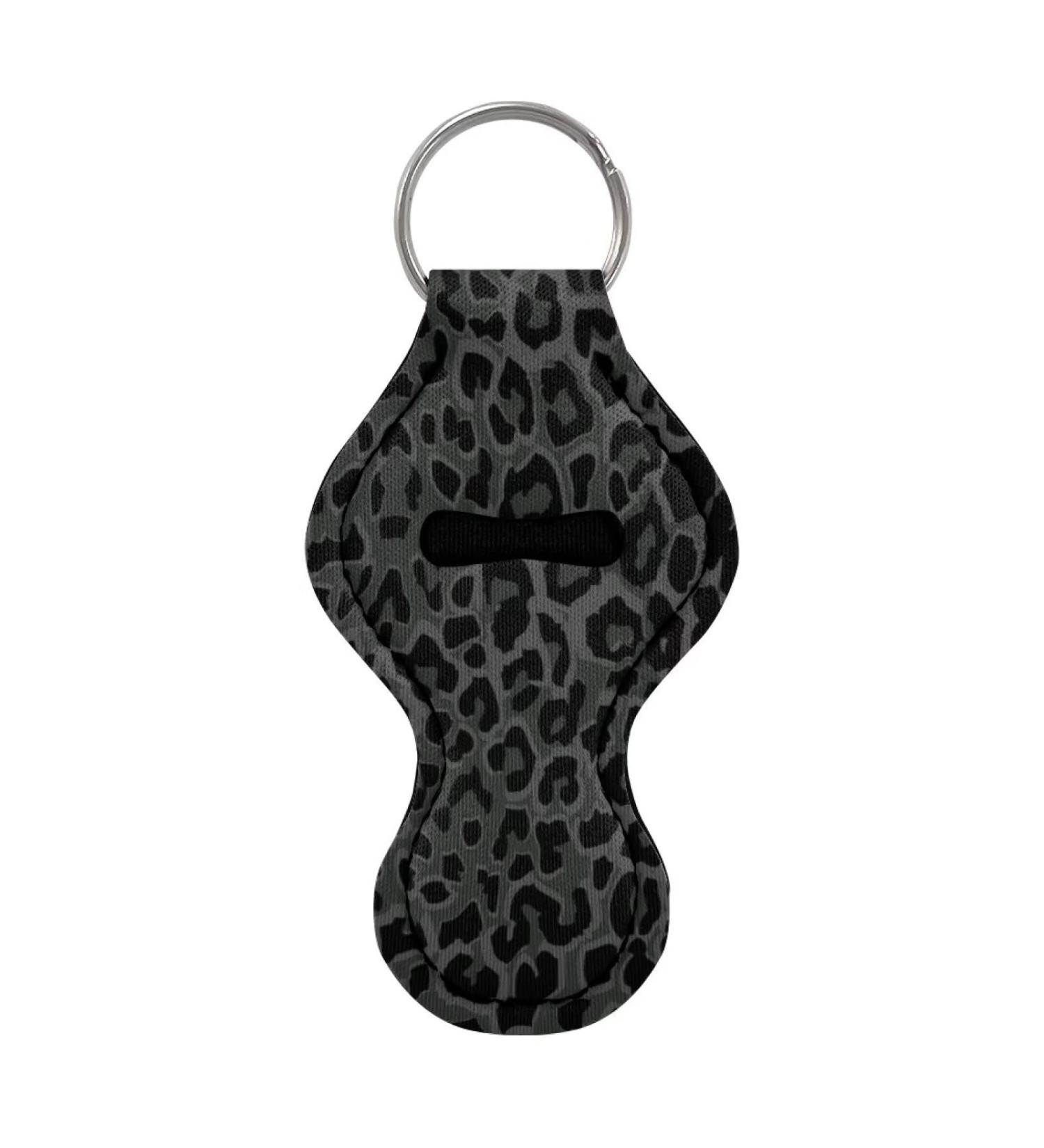 COEQINE Lip Balm Keychain for Women and Girls - For Lipstick Lipstick Lip Balm Black Leopard Print - Buy Online on GoSupps.com
