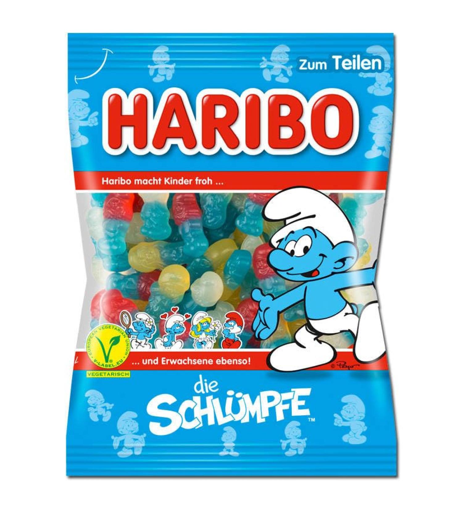 HARIBO Haribo Smurfs Pack of 12 bags of 175g (12 x 175g) The Smurfs