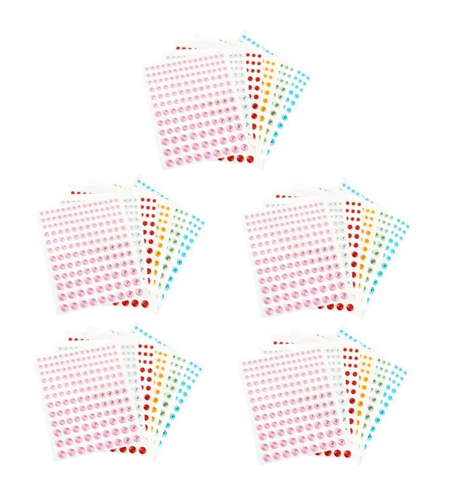 FRCOLOR 30 Sheets Self-Adhesive Rhinestones Eye Stones for Make-Up Masquerade Happening Jewellery Stickers Rhinestones for Face Stones Glue Jewel Drill - Buy Online on GoSupps.com