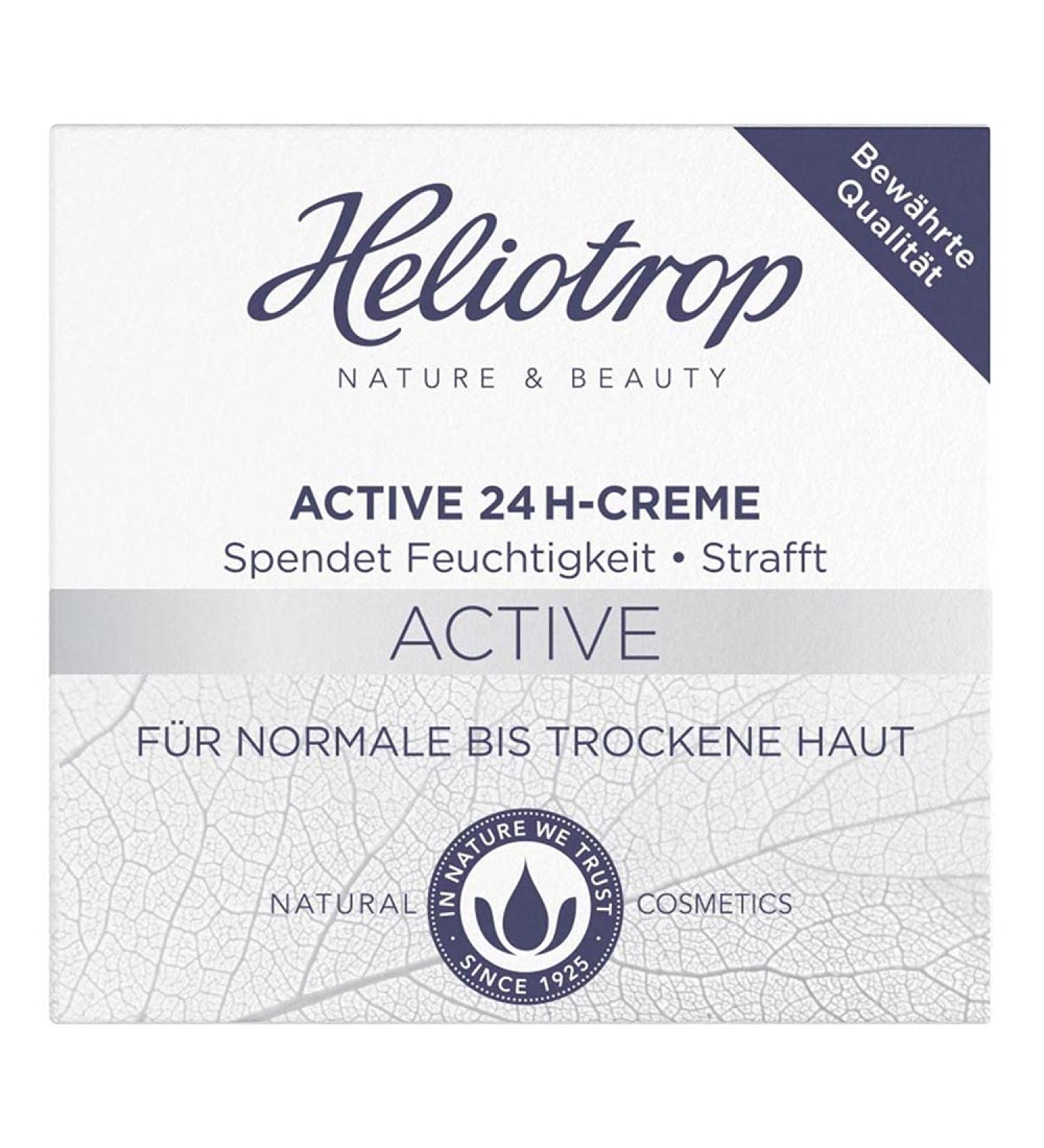 Sante Naturkosmetik Heliotrope Facial cream for normal to dry skin 24 hour moisture facial care with hyaluronic acid and algae extract Active 24h cream 50 ml