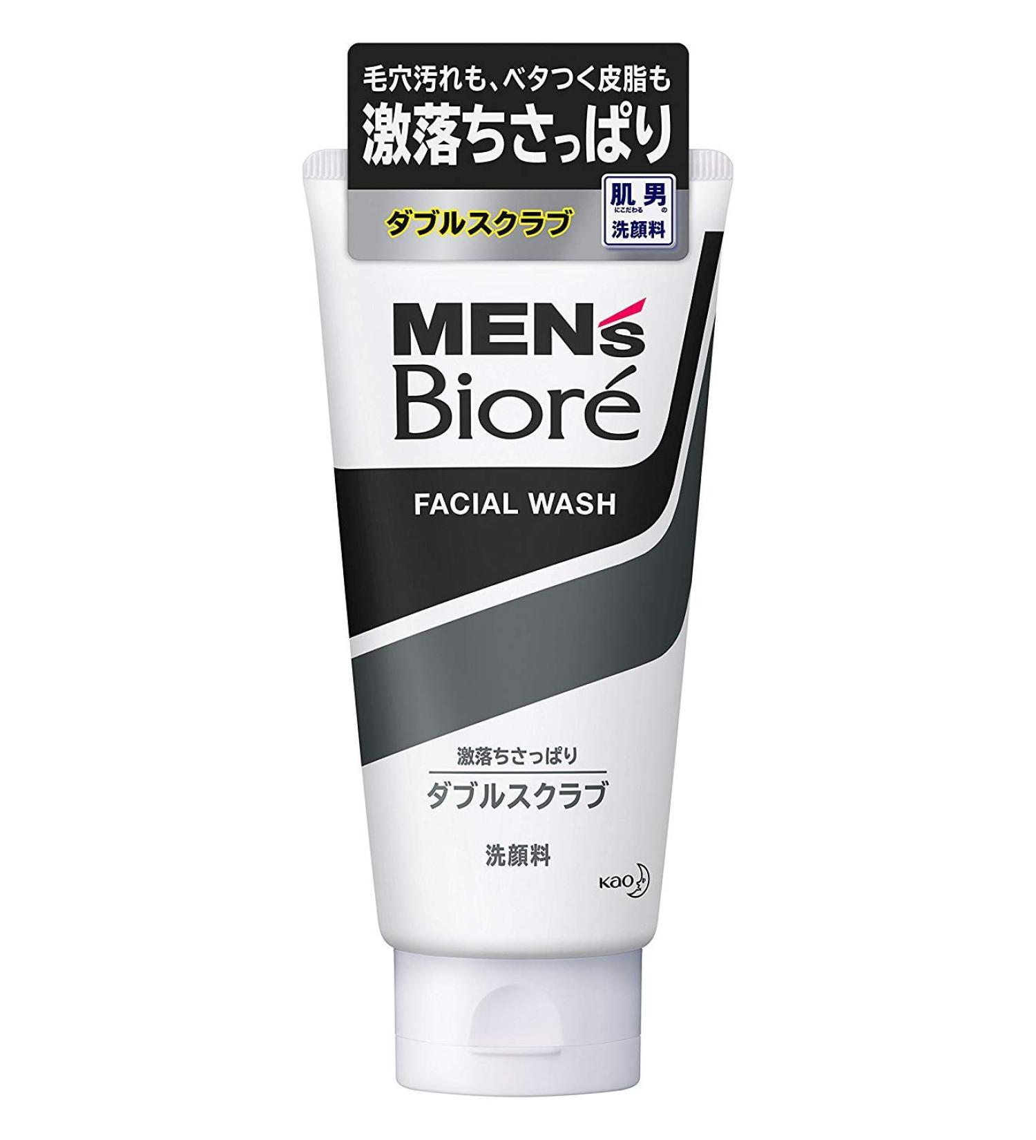 Kao Biore Men's Doubles Scrub face-wash 130g