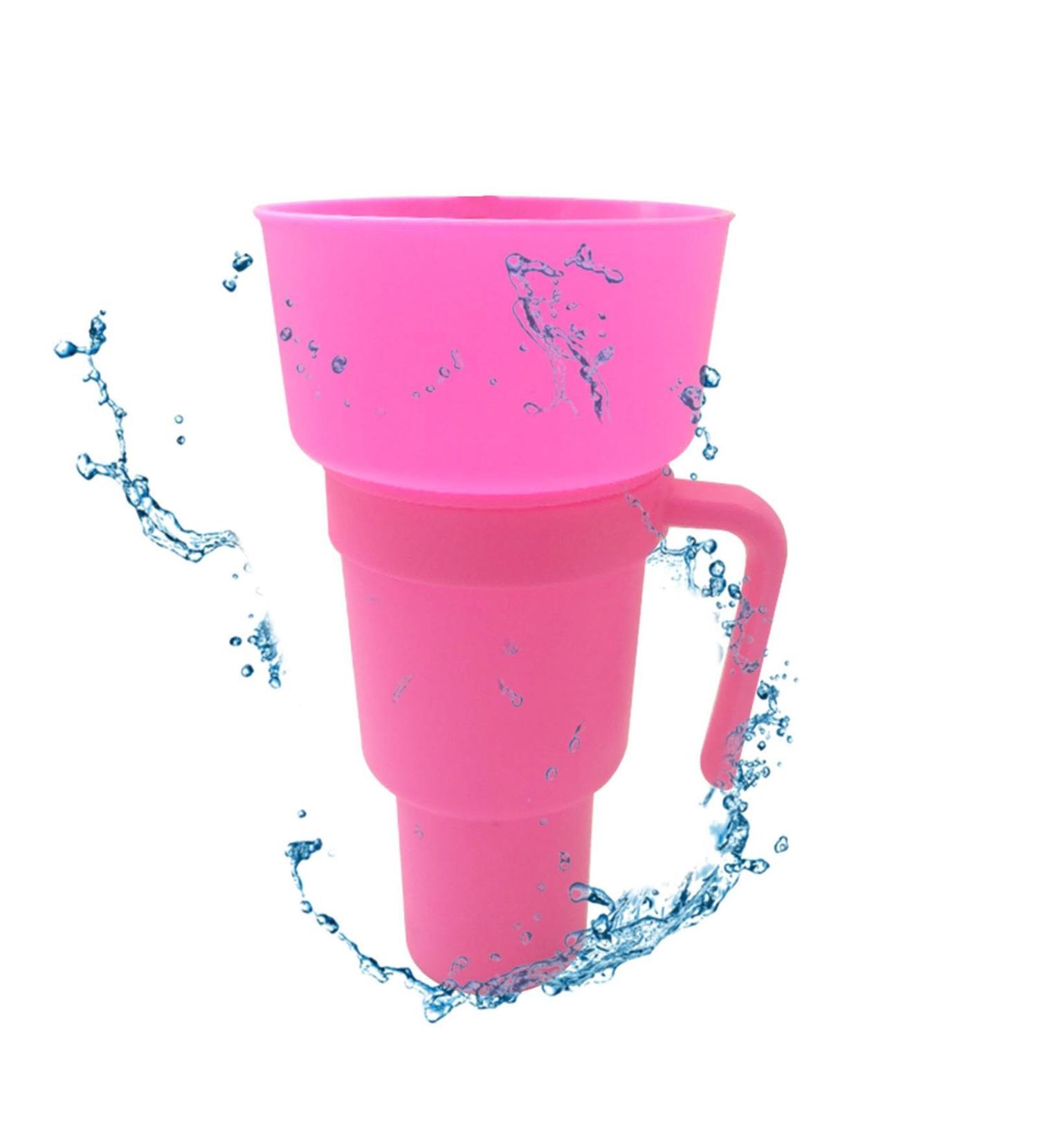 Stadium Snack Cup - Bucket Juice Drink Cup | Snack Containers for and Beverage for Travel Park Home Cinema or Movie Center Riastvy Pink - Buy Online on GoSupps.com