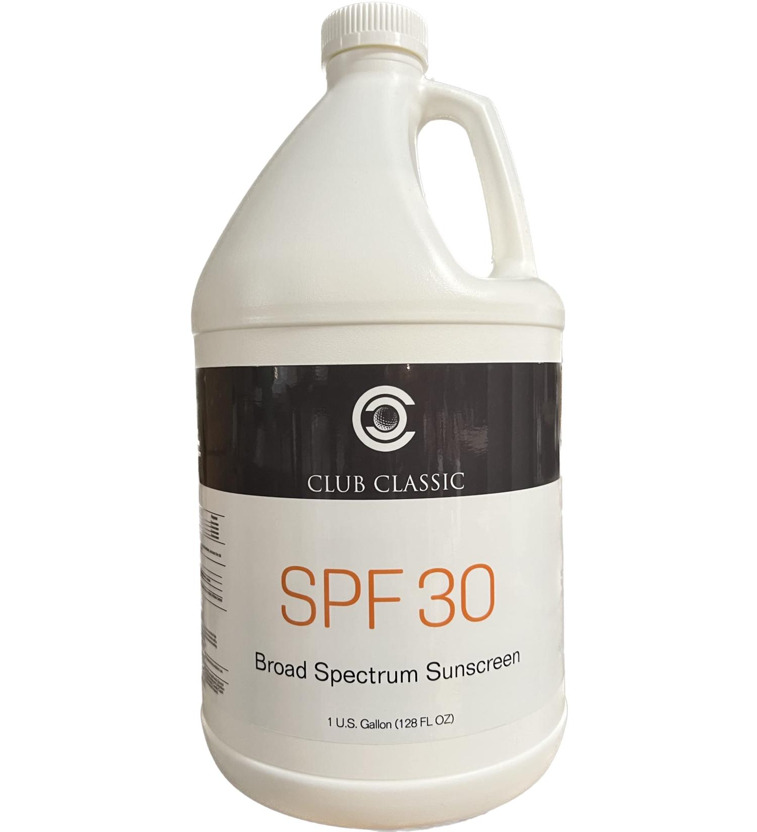 Club Classic Sunscreen (Gallon SPF 30) 128 Ounce (Pack of 1) SPF 30