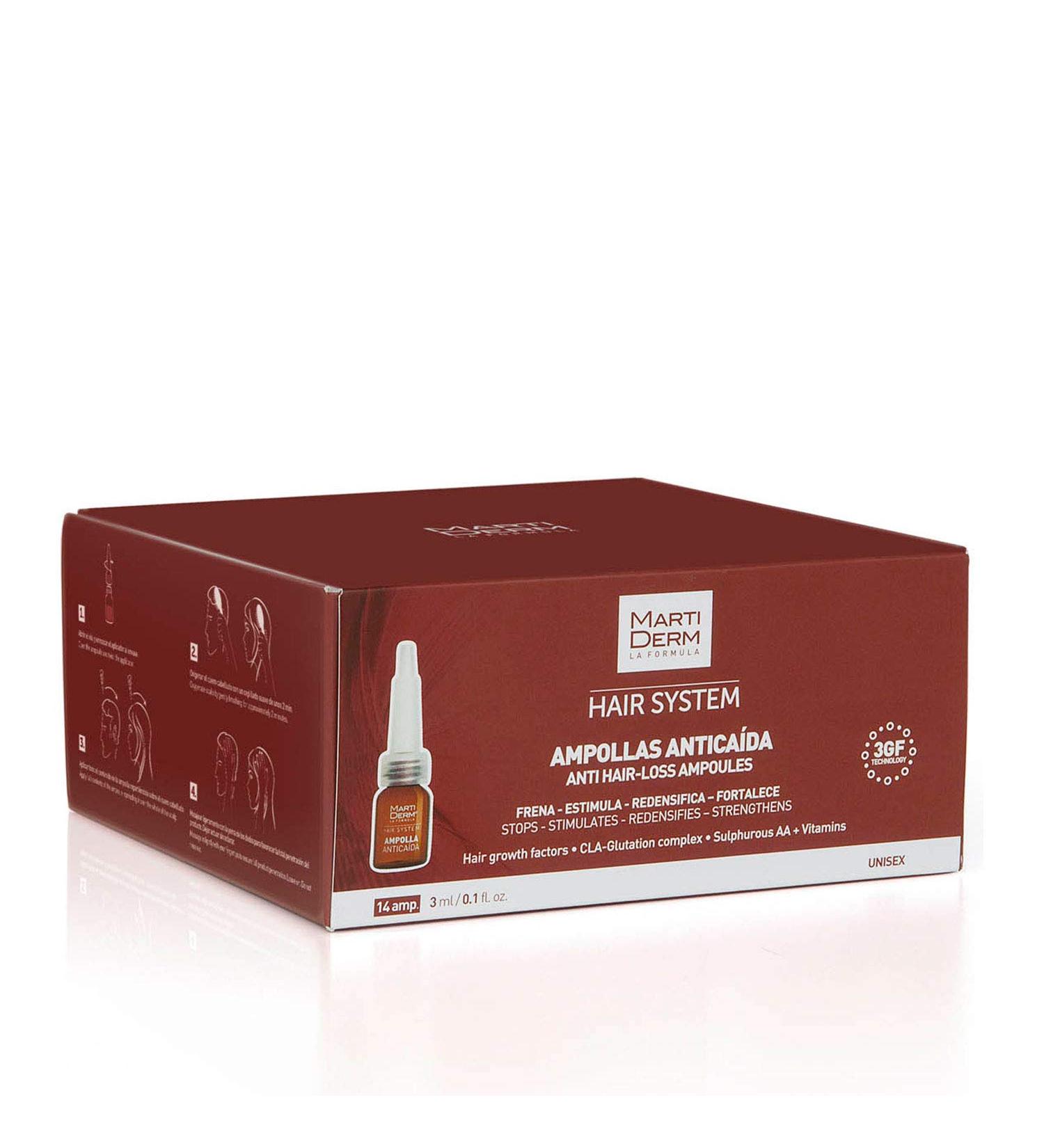 Martiderm HAIR SYSTEM antihair loss ampoules x 3ml - Buy Online on GoSupps.com