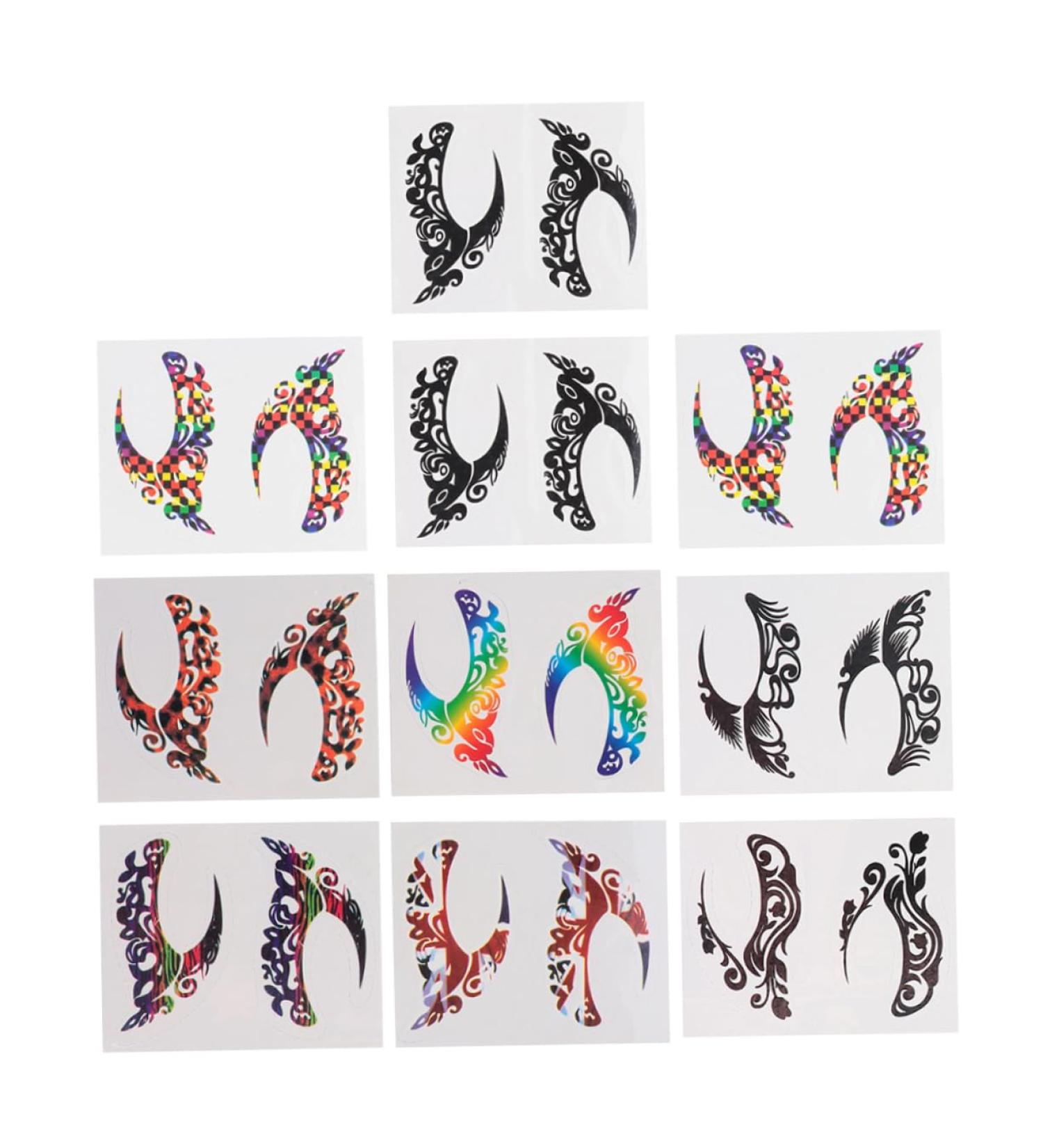  Didiseaon Didiseaon 10 Pairs of Metallic Eyeshadow Stickers for Children Decoration Eyeshadow Decal Eyeliner Festival Eye Liner Stickers Eyelash - Buy Online on GoSupps.com
