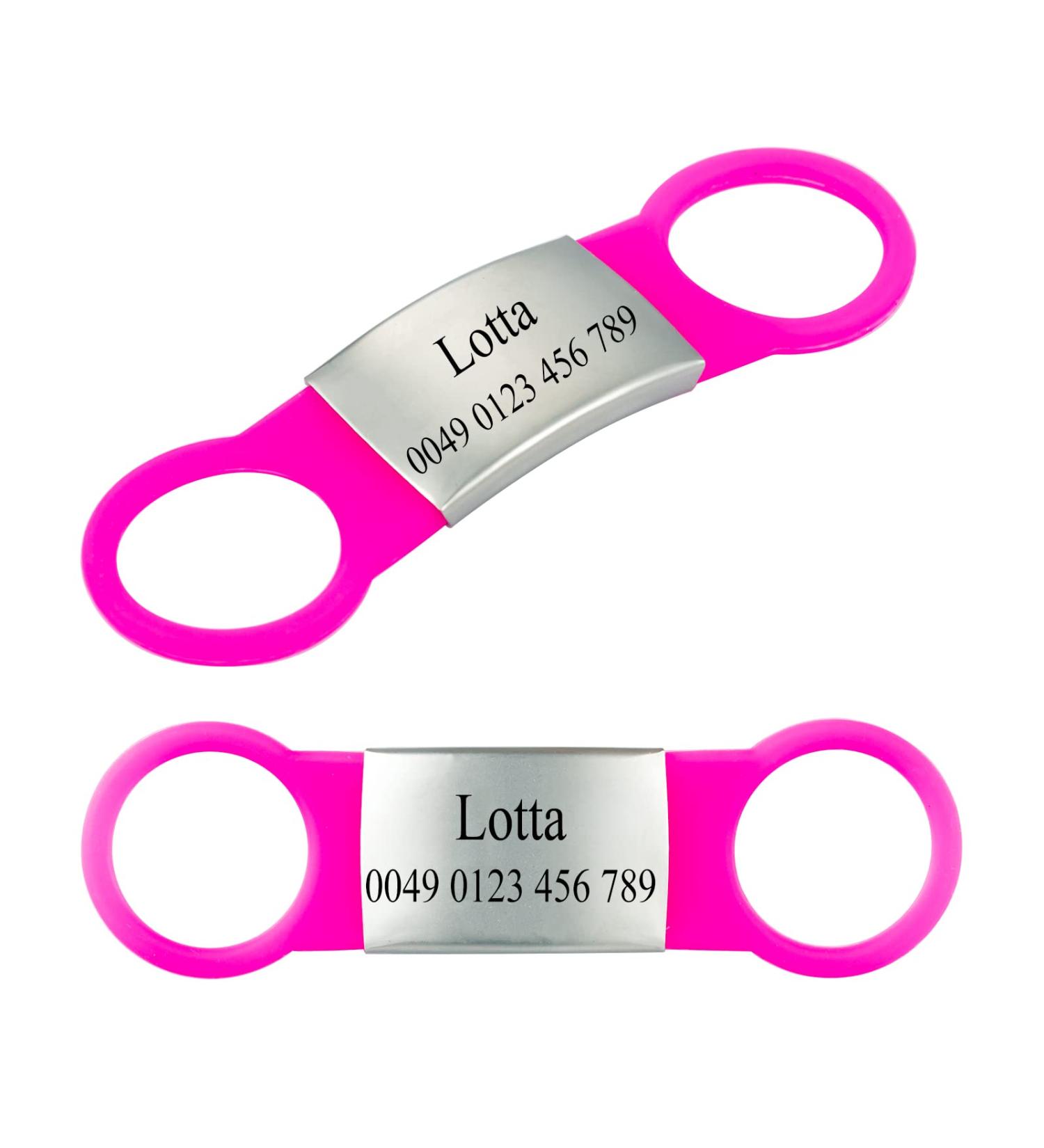 Personalized Silicone Dog ID Tags - 2 Pack for Dogs & Cats | Engraved Pet Name Tags - Buy Online on GoSupps.com