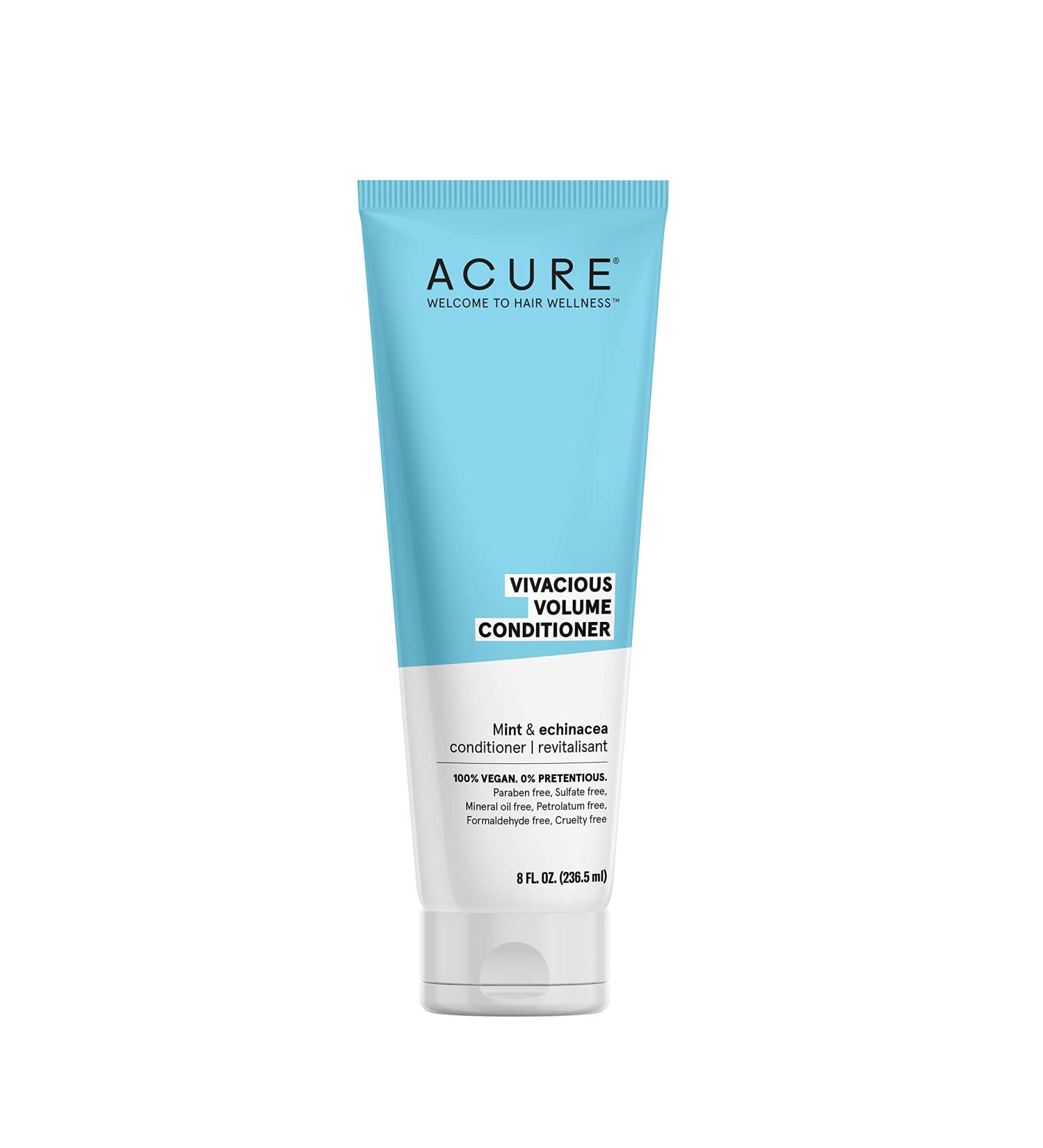 Acure Vivacious Volume Conditioner - Mint & Echinacea 8 fl oz | Hair Volume Boost - Buy Online on GoSupps.com