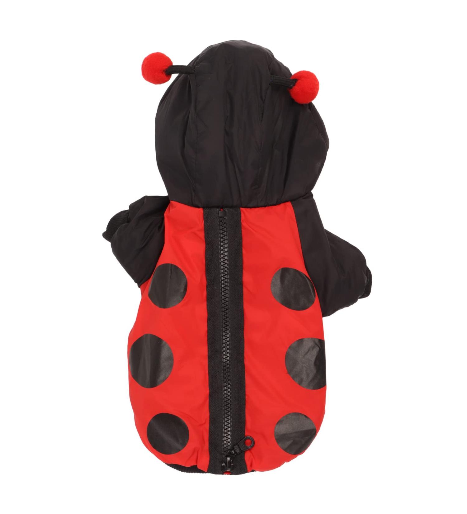Shop Bagima Ladybug Dog Costume | Warm Hooded Sweater for Small Dogs | Perfect Halloween & Winter Outfit - Buy Online on GoSupps.com