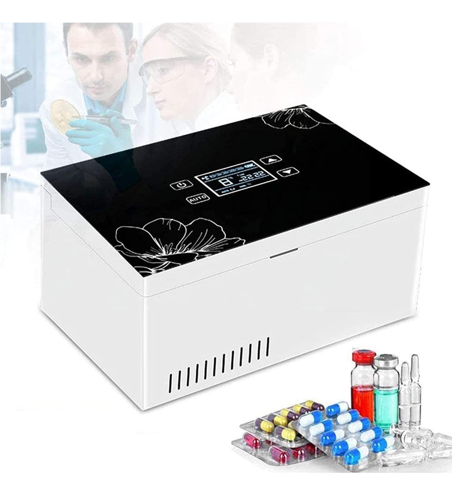 Insulin Cooler Refrigerated Box Insulin Cooling Case LCD Display Portable Car Refrigerated Travel Case Keeping Cooling 2-8 for Diabetic Medication Organizer (1battery) - Buy Online on GoSupps.com
