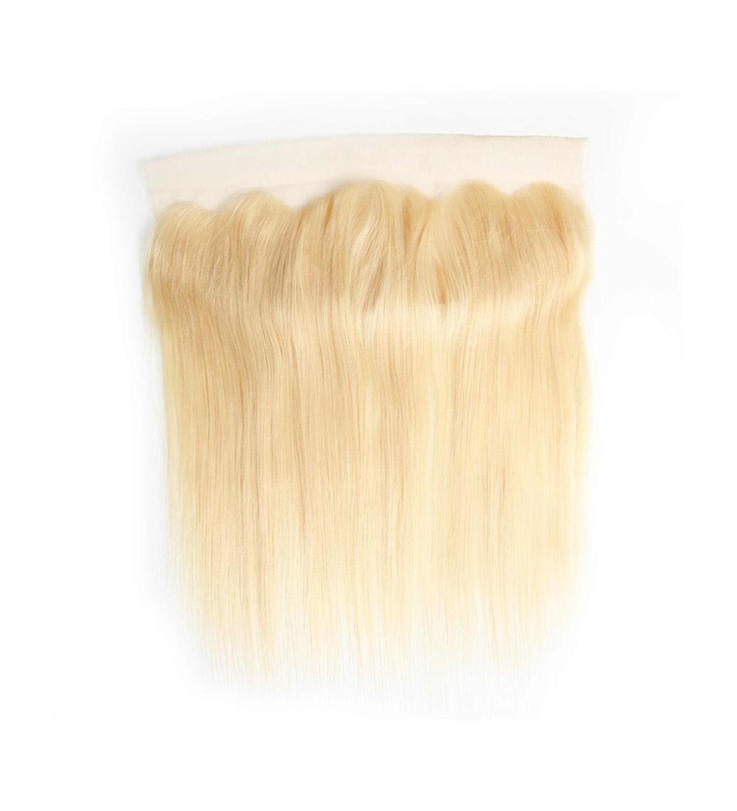 Buy Mila Real Hair Blonde 613# Lace Frontal - 100% Remy Brazilian Silky Straight Closure with Baby Hair | 18/45cm - Buy Online on GoSupps.com