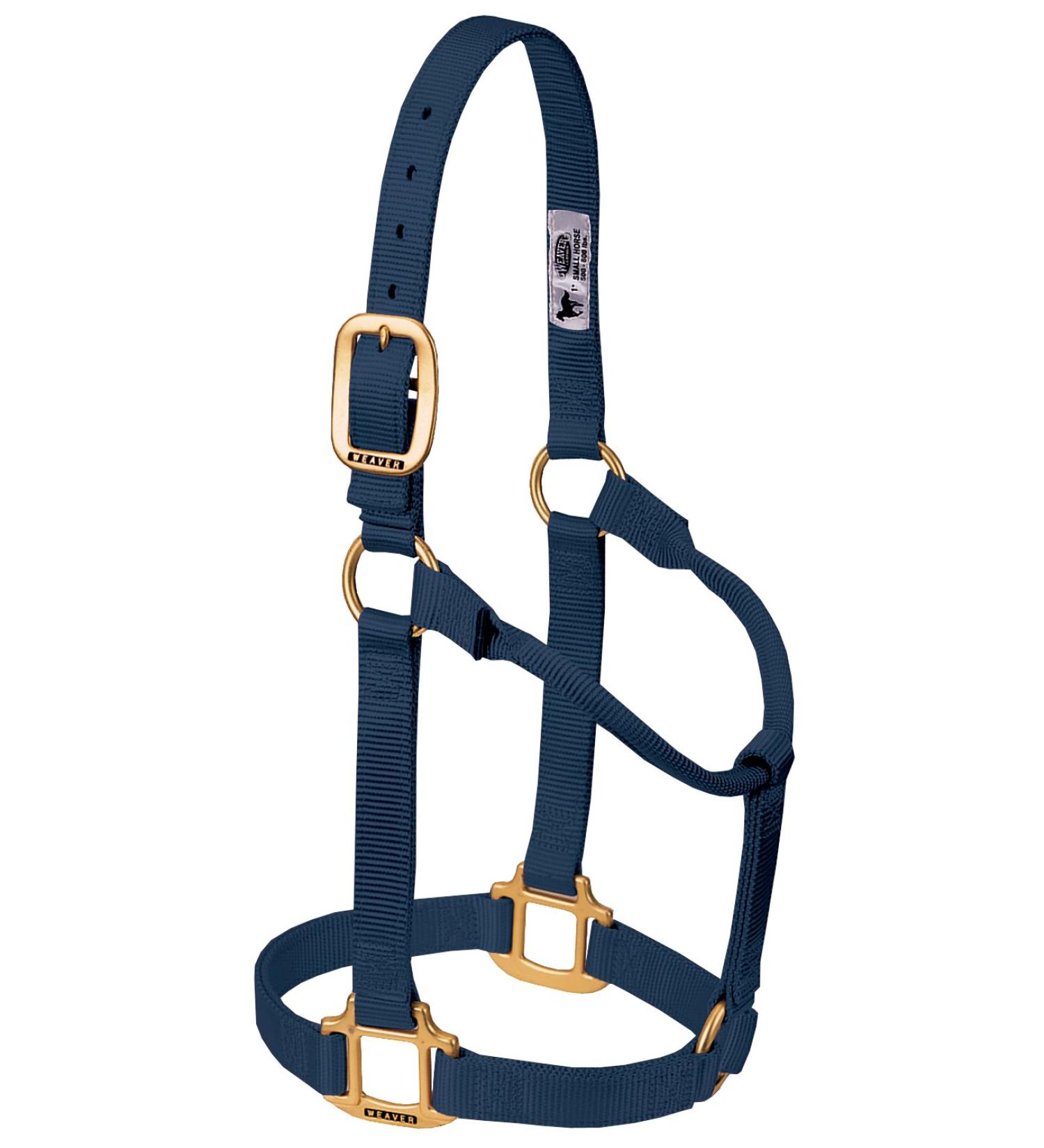 WEAVER Leather Non-adjustable Halter Navy Blue Small Horse