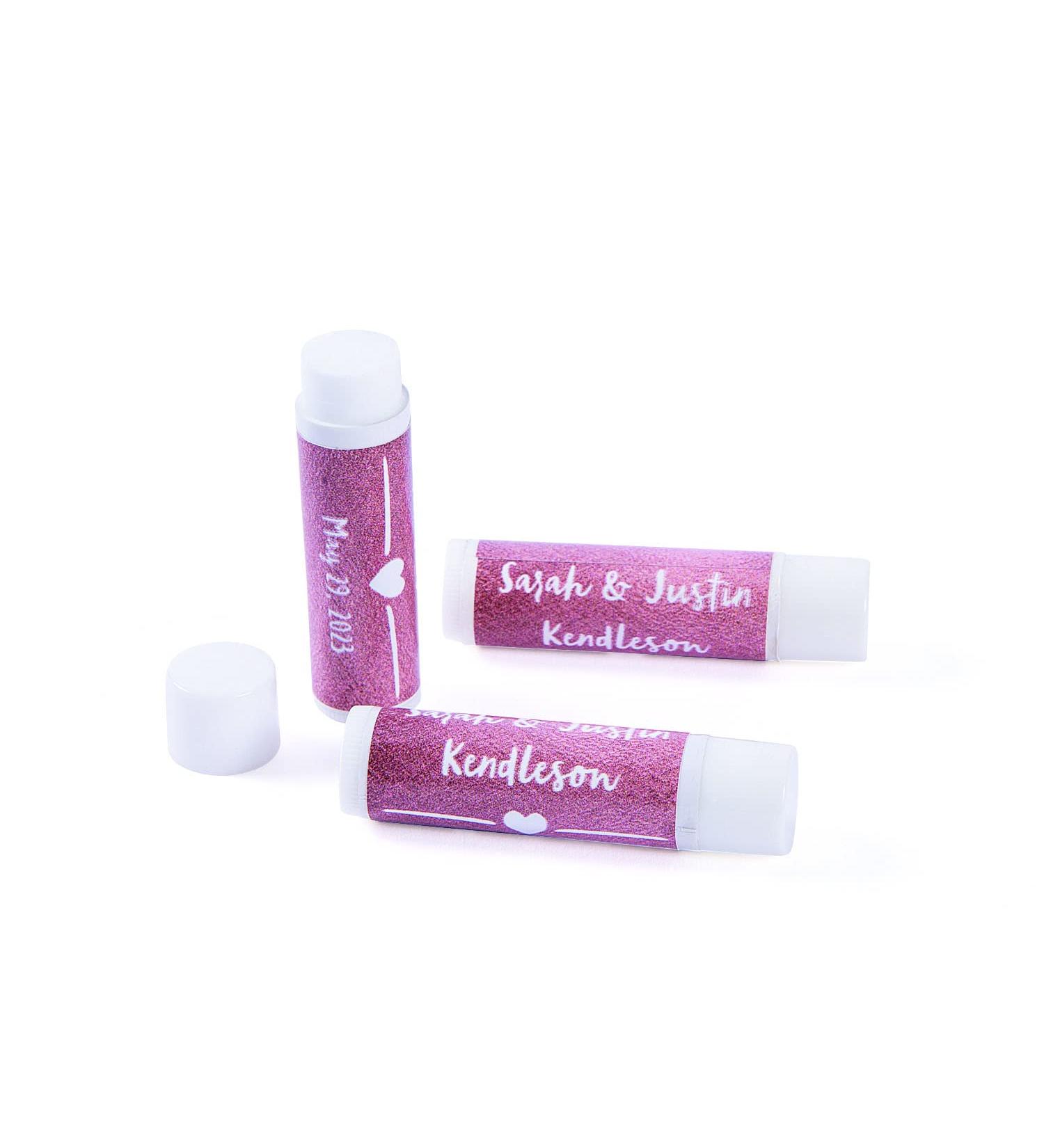 Personalized Rose Gold Lip Balm - 12 Pc.