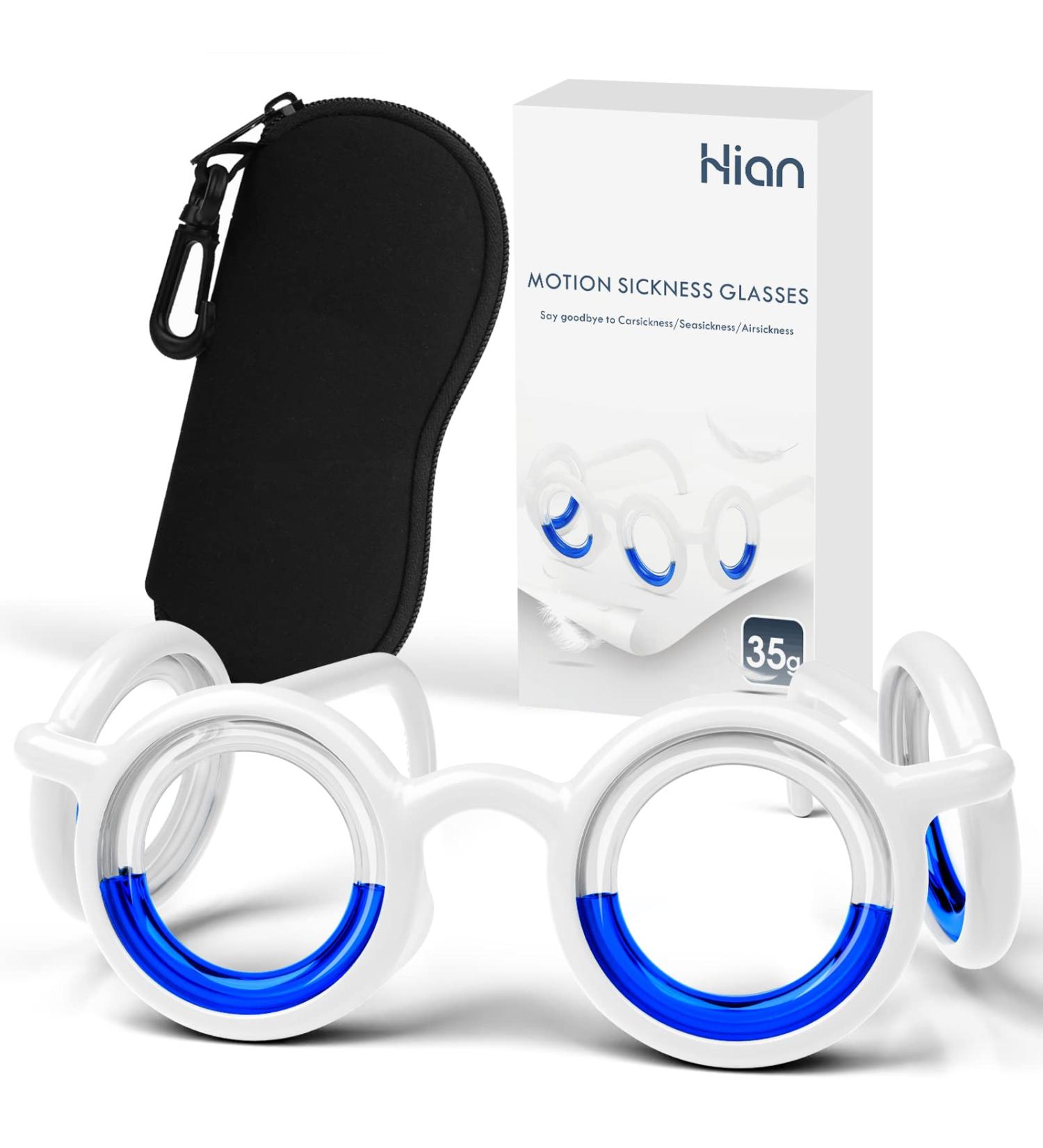 Ultra-Light Anti-Motion Sickness Smart Glasses for Adults & Kids - Portable Nausea Relief for Air, Sea, & Gaming - Deep Black - Buy Online on GoSupps.com