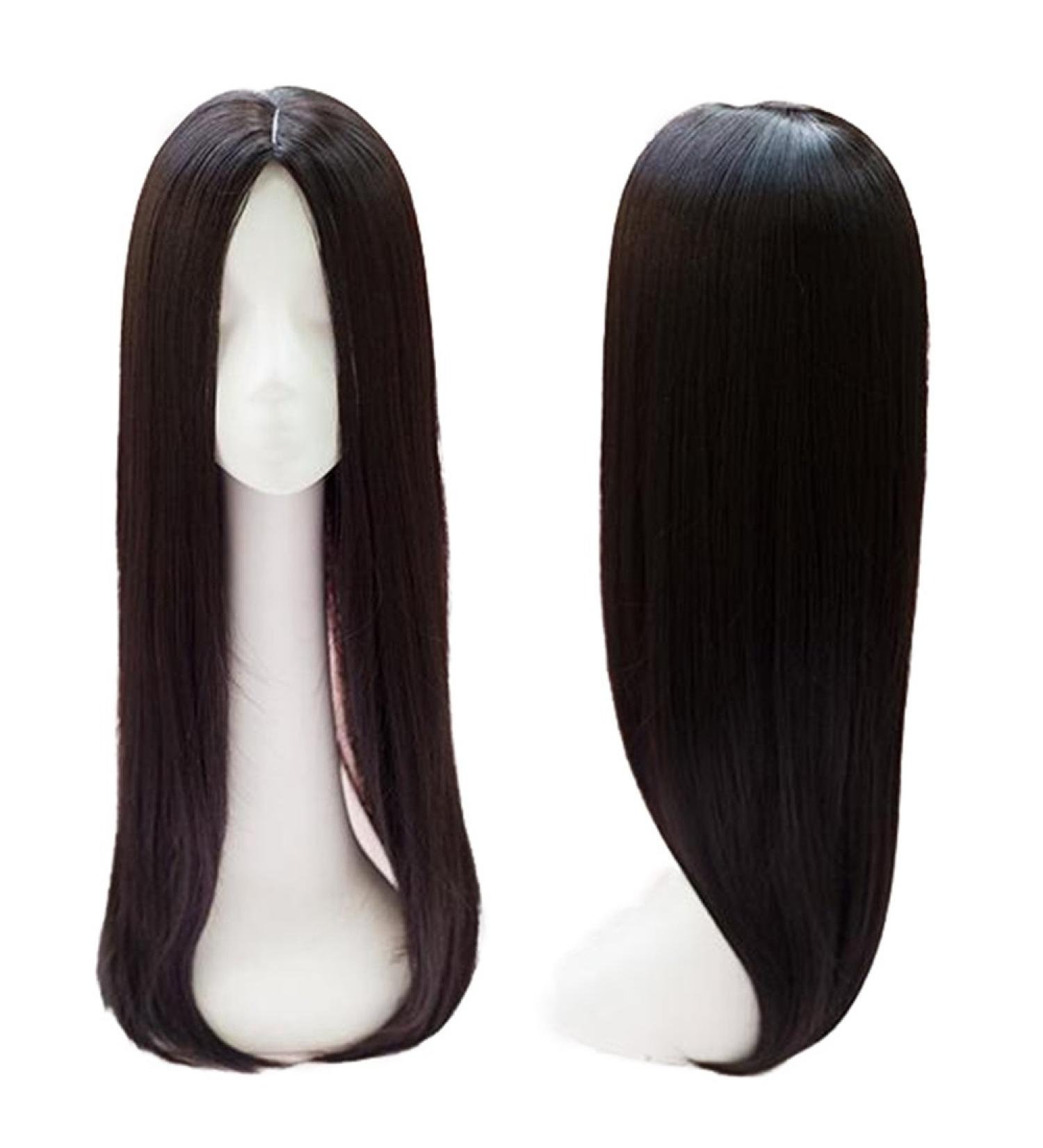 26 Long Straight Clip-In Hairpiece for Women - Thick Natural Black Middle Part - Buy Online on GoSupps.com