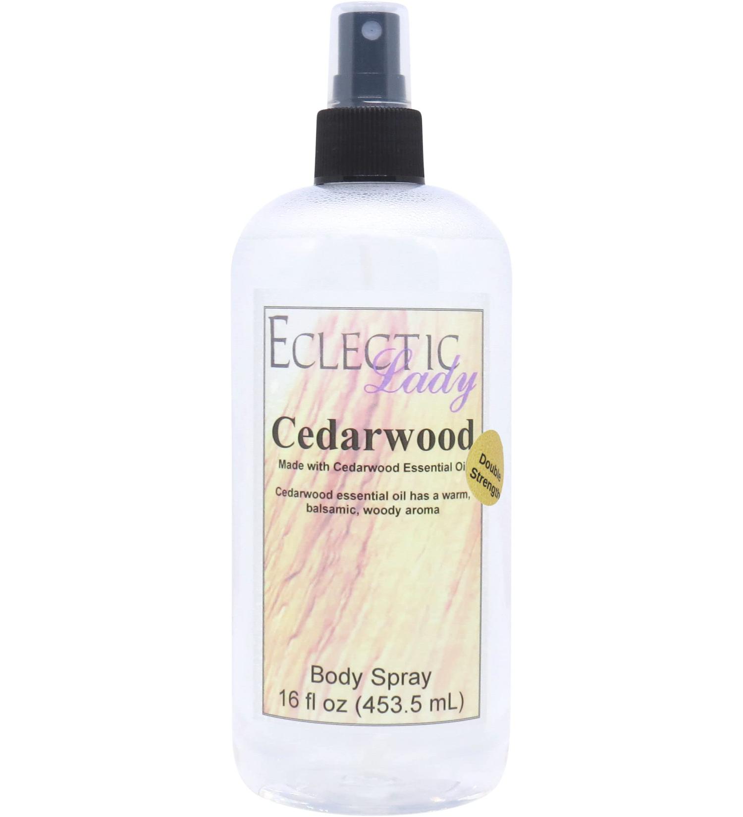 Cedarwood Essential Oil Body Spray (Double Strength) 16 ounces Body Mist for Women with Clean Light & Gentle Fragrance Long Lasting Perfume with Comforting Scent for Men & Women Cologne with 16 Fl Oz (Pack of 1) - Buy Online on GoSupps.com