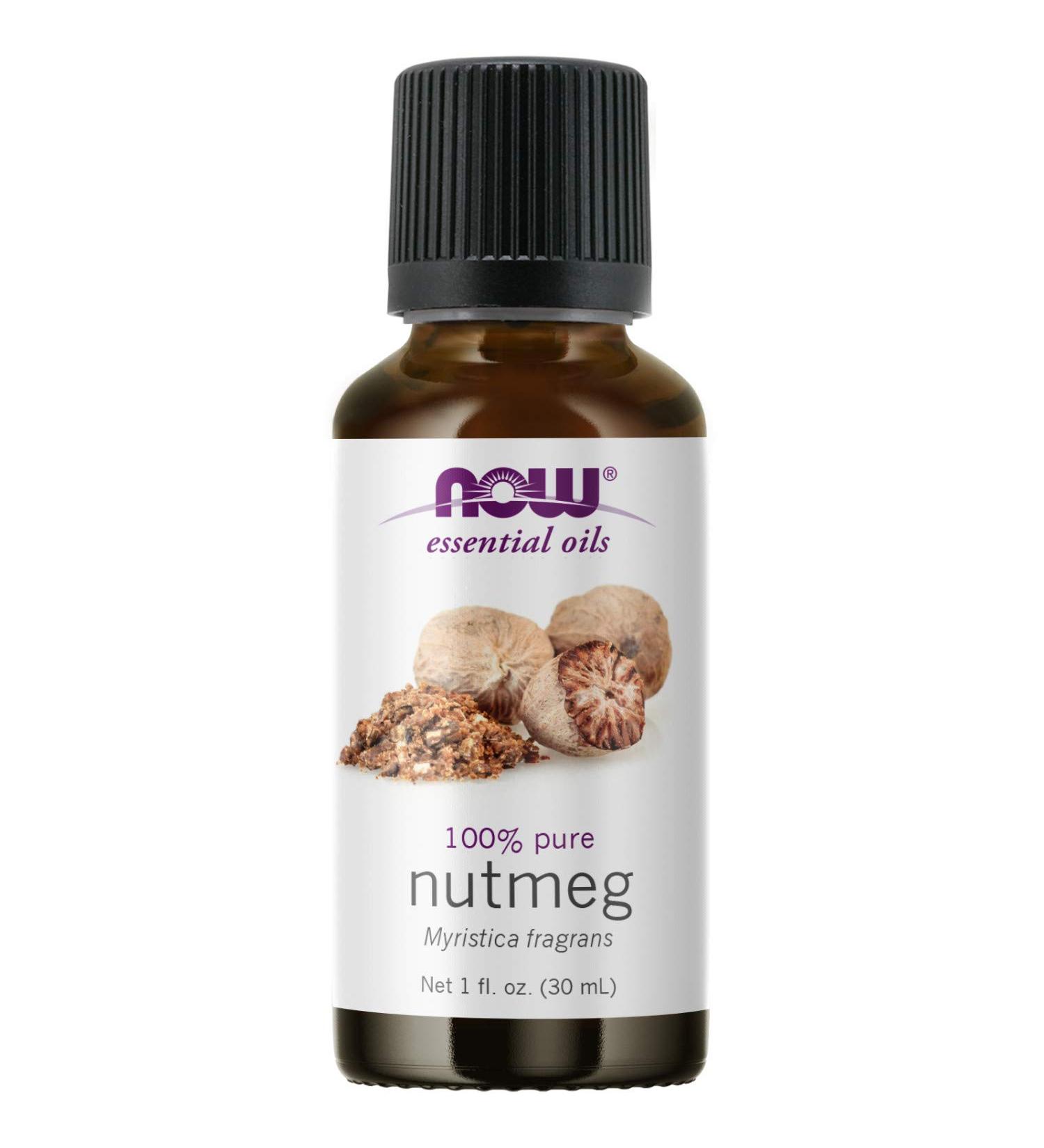Now Foods Nutmeg Essential Oil 1 fl oz - Pure Aromatherapy & Wellness - Buy Online on GoSupps.com