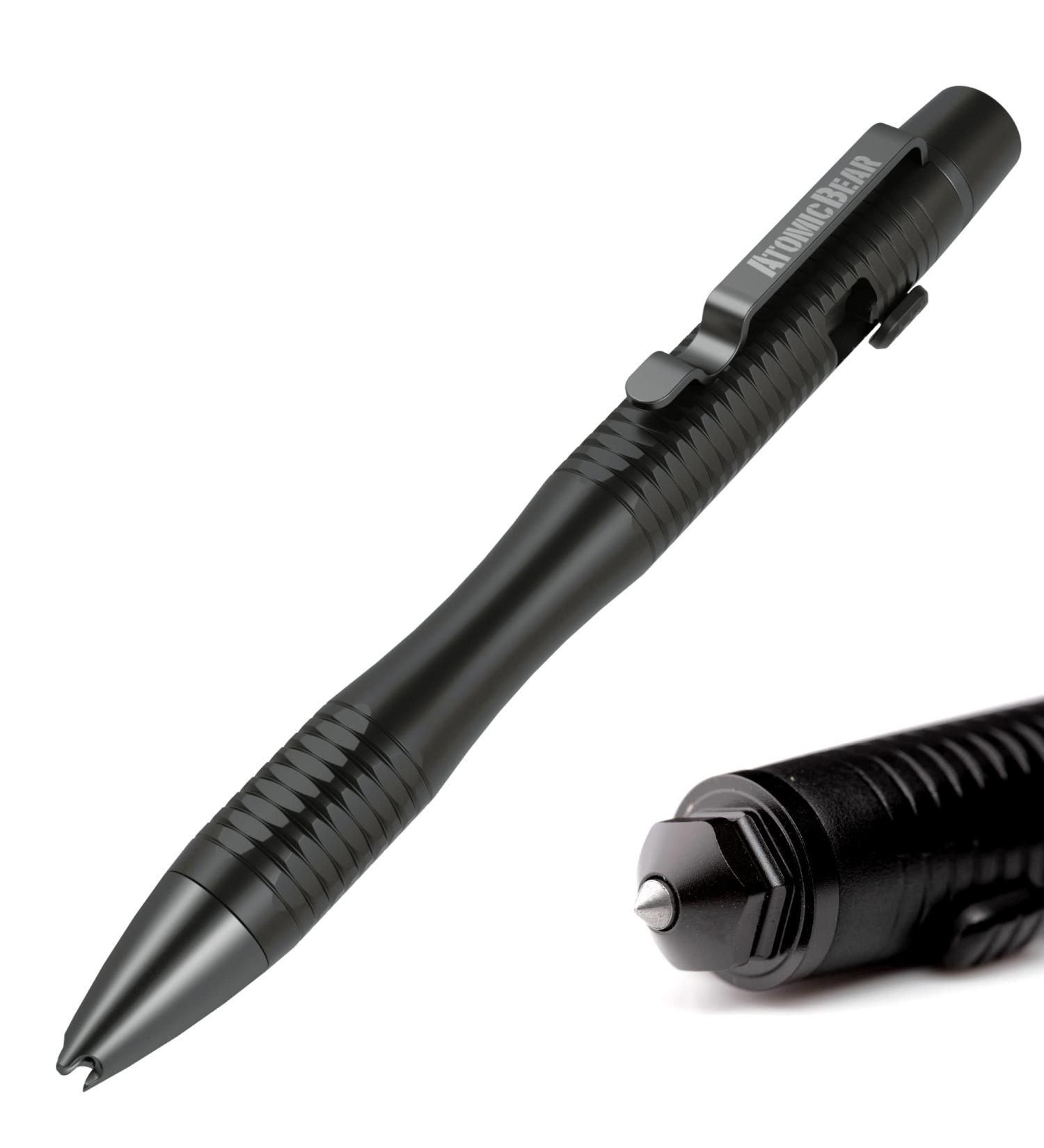 Atomic Bear Tactical Pen - Stealth Pen Pro - Self Defense Pens with Glass Breaker and Writing Tip | Lightweight Polymer Construction | Includes a Pen Defense Class - Buy Online on GoSupps.com