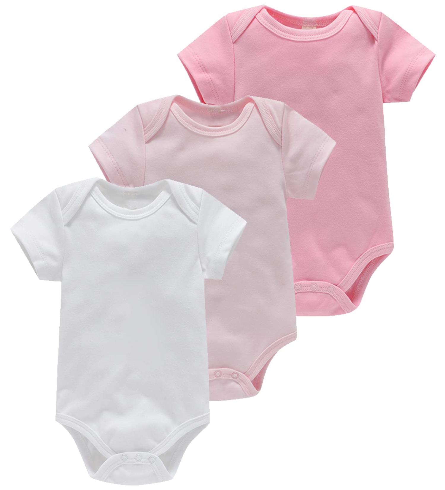 Bestele Baby Bodysuit Set | Pure Cotton Onesies for Newborn Boys & Girls | Short Sleeve Infant Rompers | 0-3 months - Buy Online on GoSupps.com
