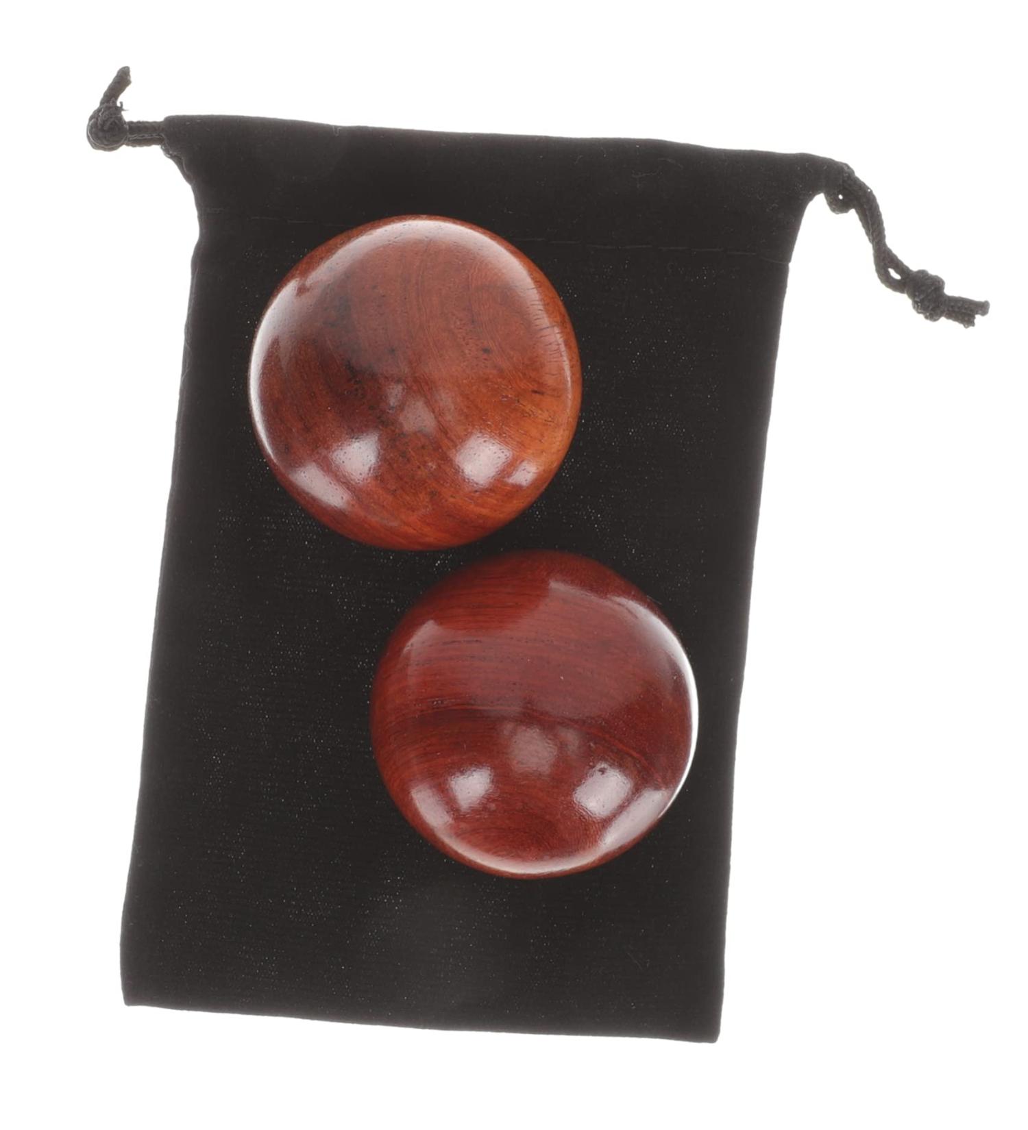 Beavorty 8-Pack Wooden Massage Balls - Health & Fitness Hand Training Balls for Stress Relief & Gymnastics - Buy Online on GoSupps.com