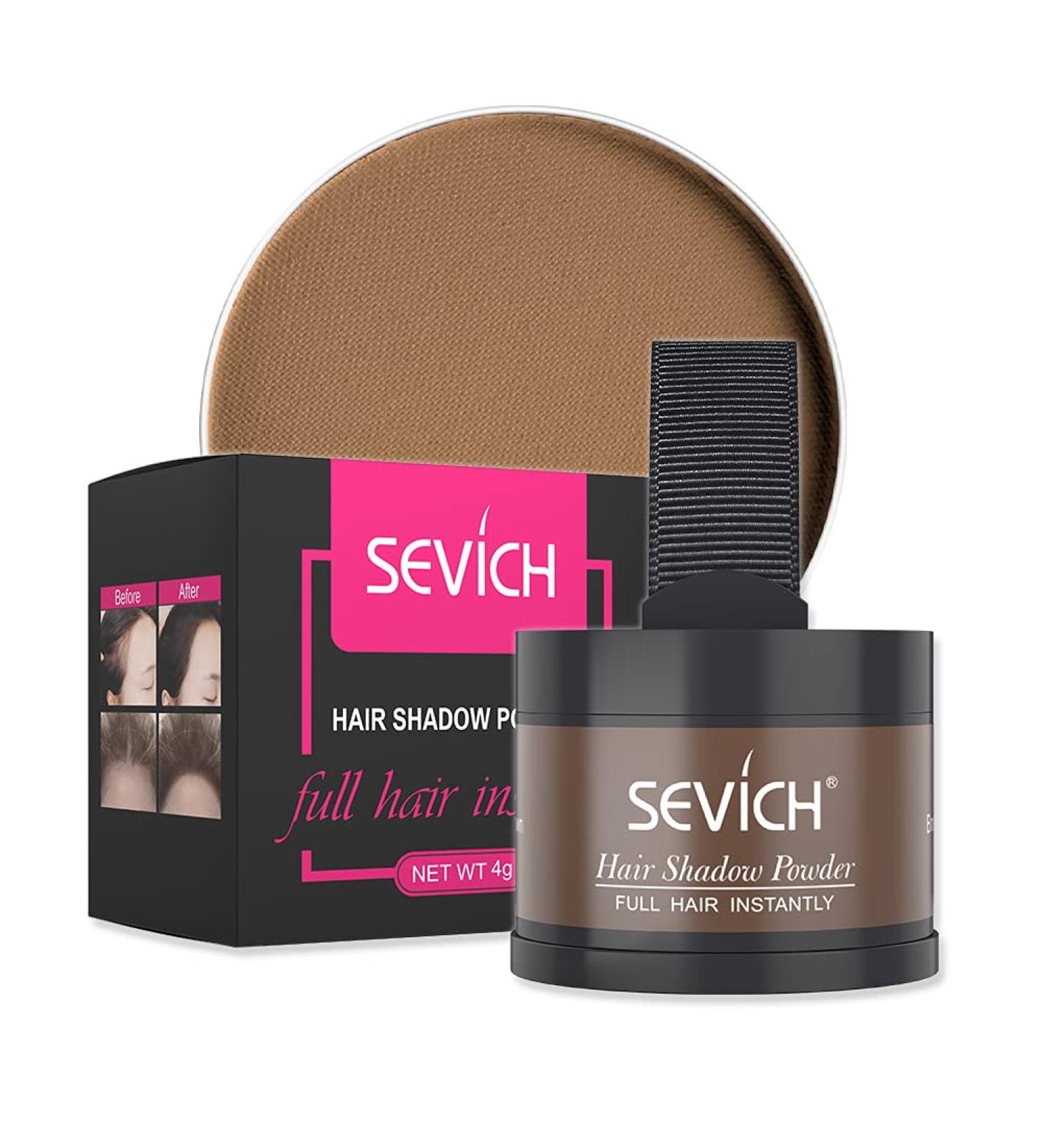 SEVICH Instant Hairline Shadow - Gray Hair Root Concealer for Thinning Hairline, Eyebrows & Beard Line - Windproof & Sweatproof Brown Formula - Buy Online on GoSupps.com