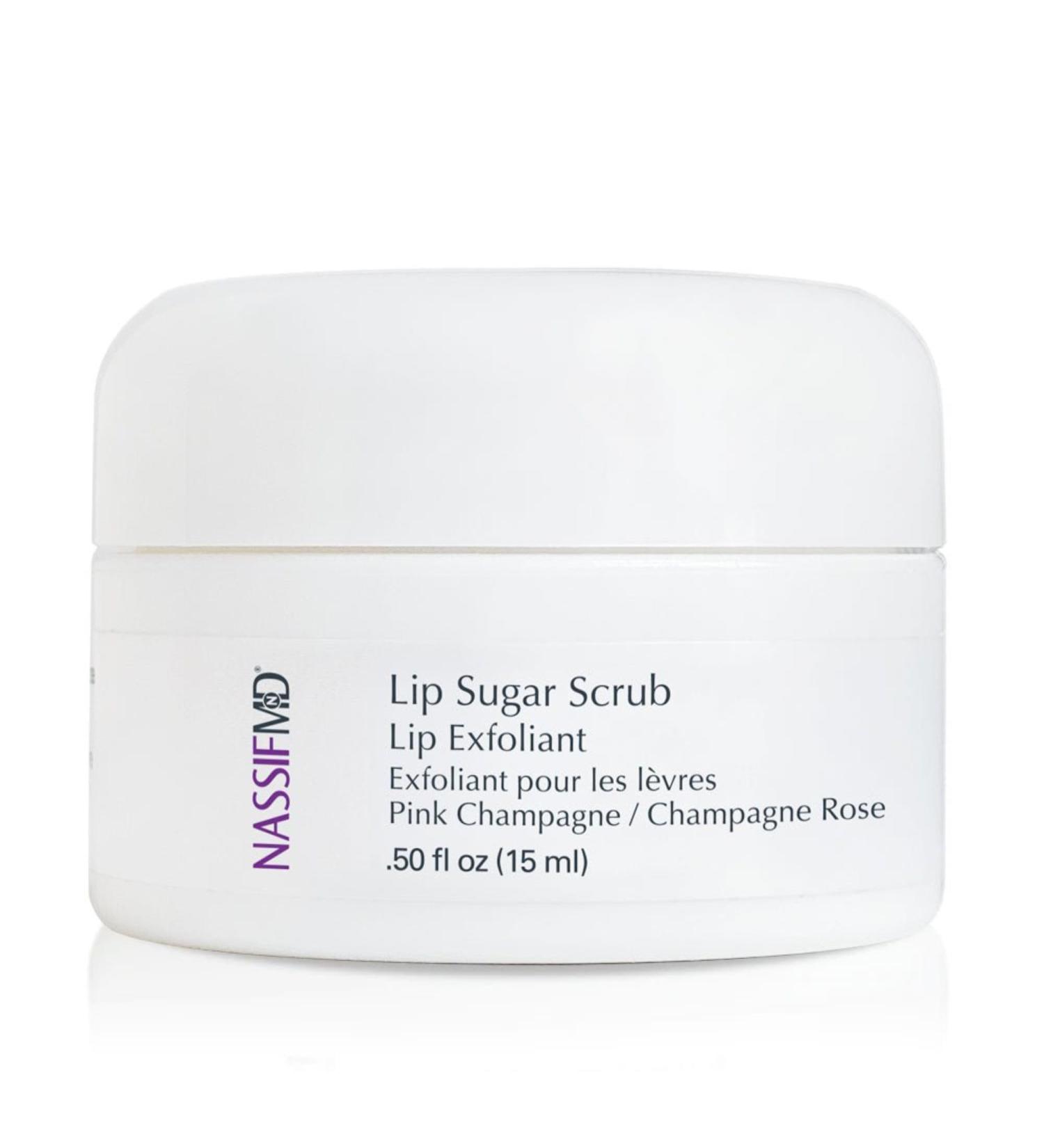 NassifMD Lip Sugar Scrub - Pink Champagne | Exfoliate & Hydrate Your Lips | International Shipping Available - Buy Online on GoSupps.com