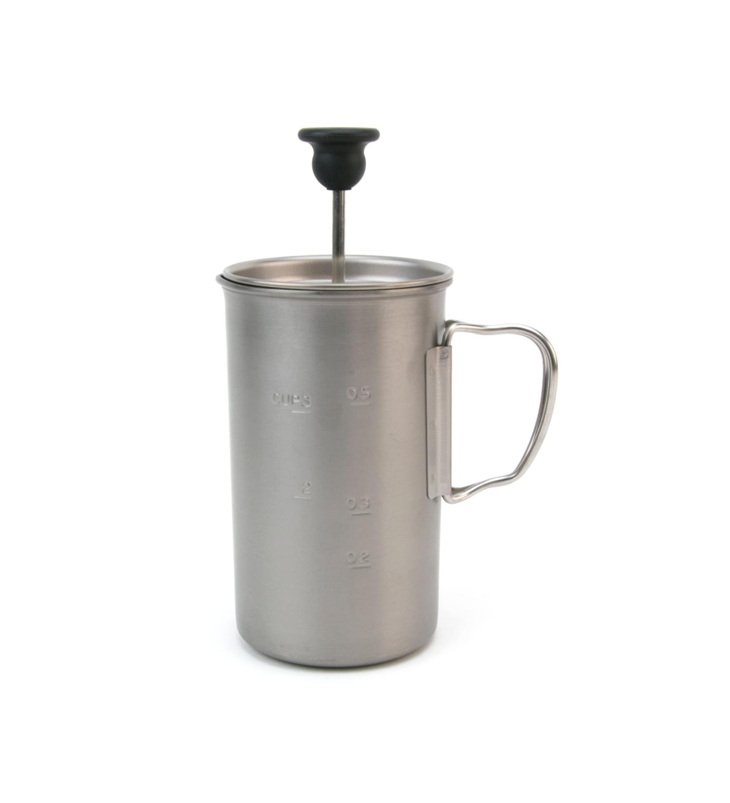 Snow Peak Titanium French Press - Small 24 fl oz - Lightweight & Durable Coffee Maker - Buy Online on GoSupps.com