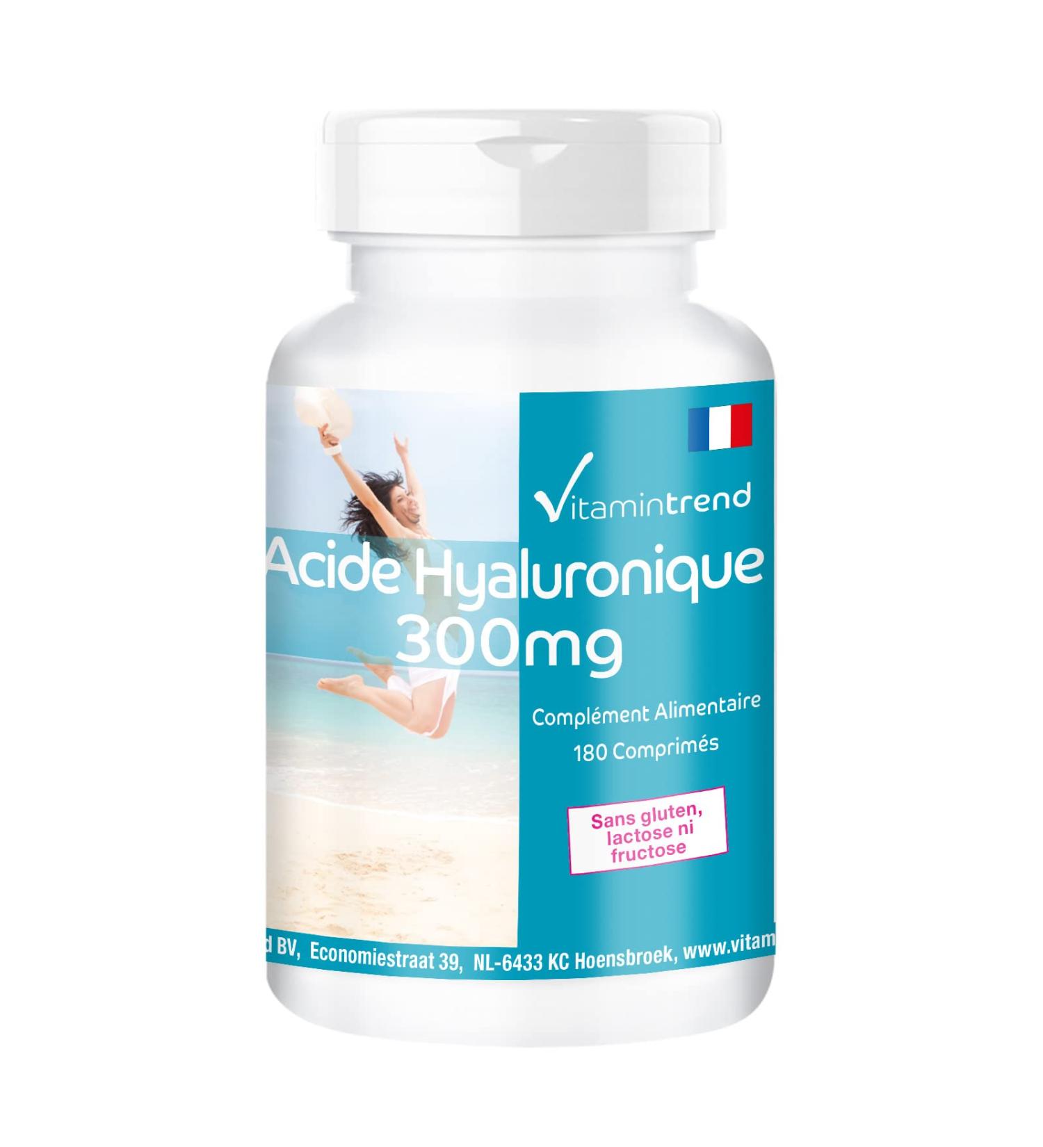 Hyaluronic Acid 300mg - Vegan - 180 Tablets - High Dose | Vitamintrend  - Buy Online on GoSupps.com