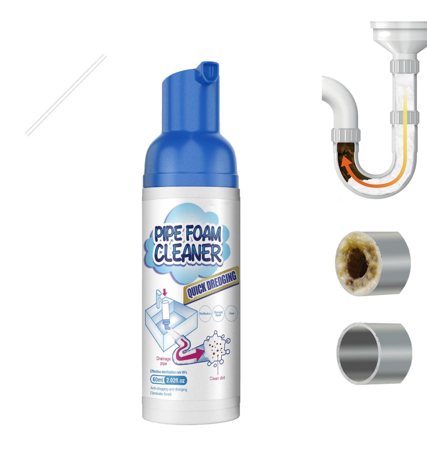 Foam Drain Cleaner Shower Drain Cleaner Kitchen Sink Cleaner Powerful Sink and Drain Cleaner Foam For Kitchen Drain Sinks Tubs (1Pcs) - Buy Online on GoSupps.com