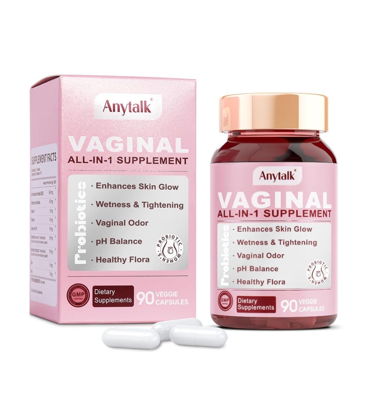 Vaginal Probiotics for Women pH Balance with Lactobacillus Probiotic Blend to Promote Healthy Vaginal Odor,Vaginal Flora - Women's Vaginal Health Probiotic 90 Count 90 Count (Pack of 1) - Buy Online on GoSupps.com