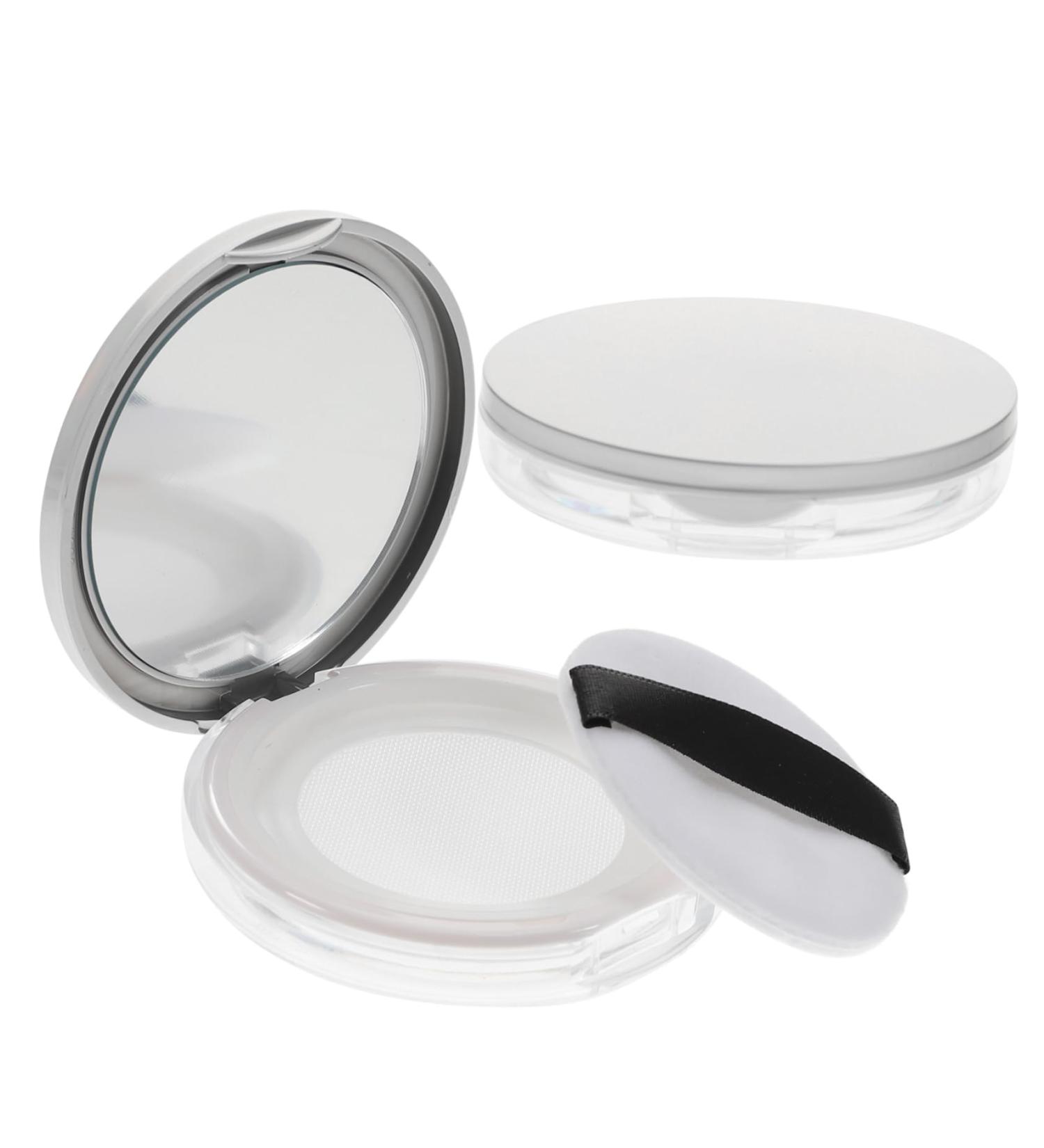 FRCOLOR 2pcs Box Loose Powder Box Mirrors Reusable Makeup Powder Case Portable Powder Case Foundation Box 7.5x7.5cm Colorful - Buy Online on GoSupps.com