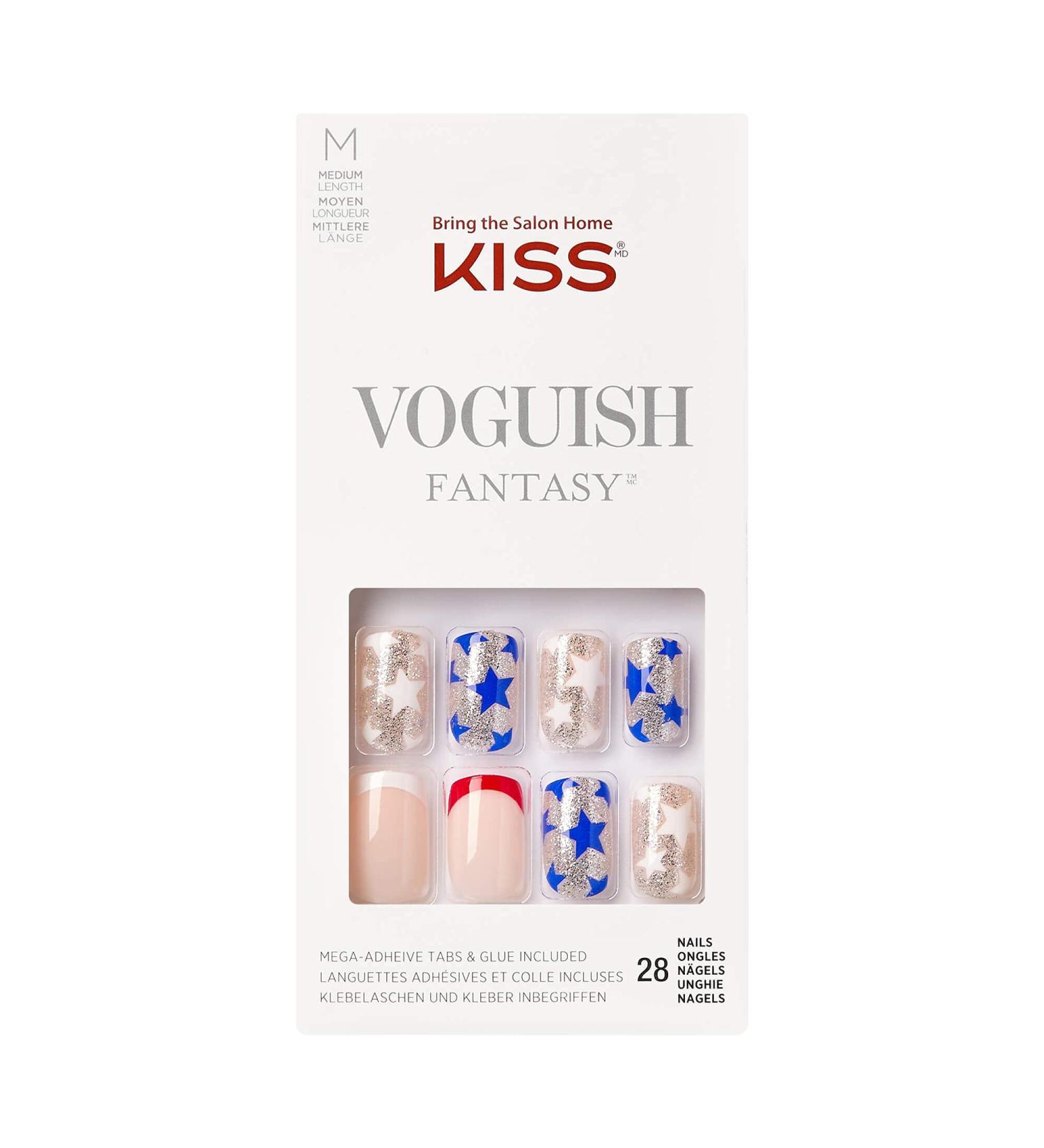 Kiss Voguish Fantasy 4th of July Press-on Manicure Nails - Voyage - Buy Online on GoSupps.com