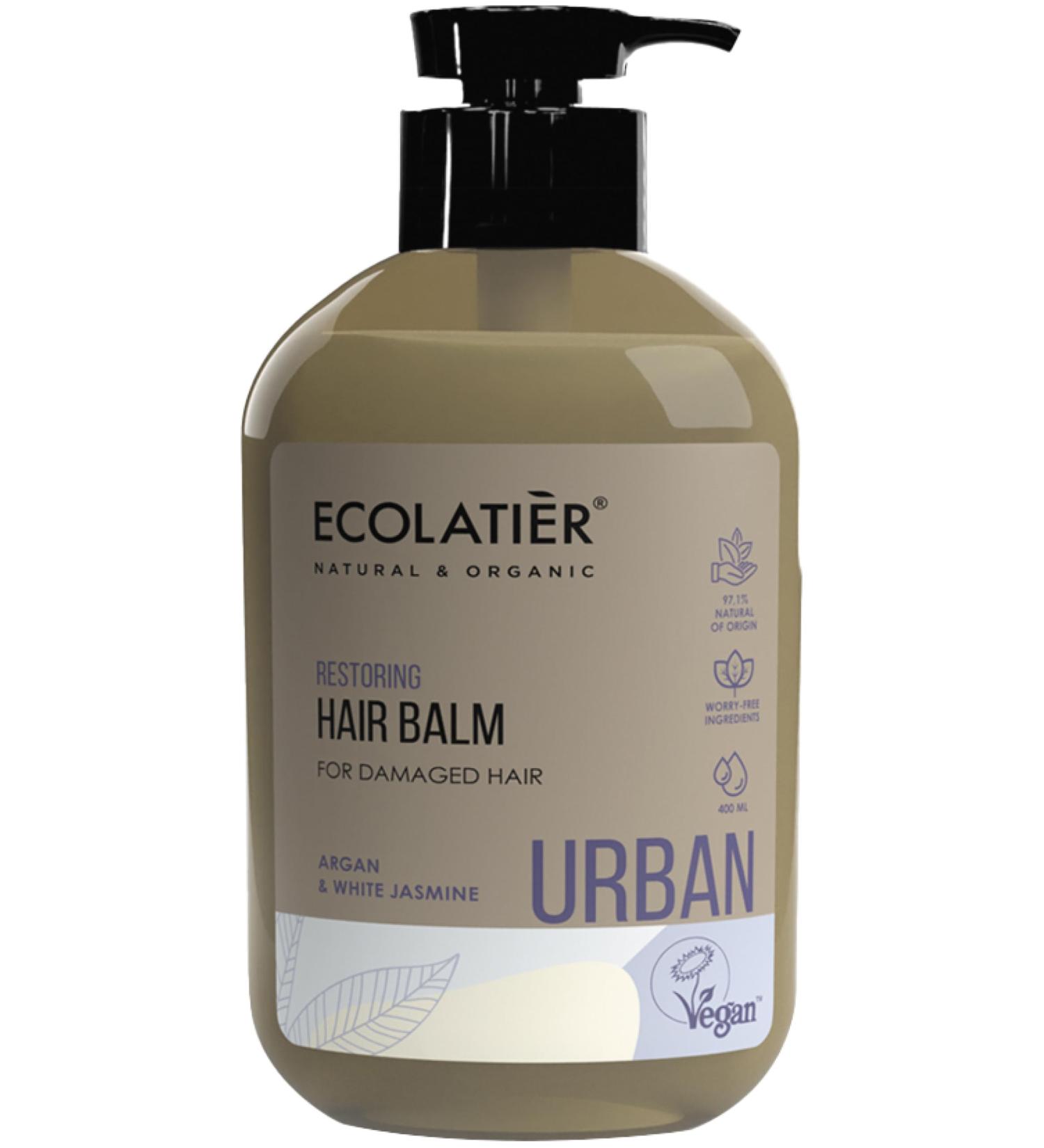 Natural Hair Restoration Balm with Argan Oil - Vegan Sulfate-Free Deep Conditioner for Dry Damaged Hair - 97.5% Natural Hydrating Formula - Buy Online on GoSupps.com