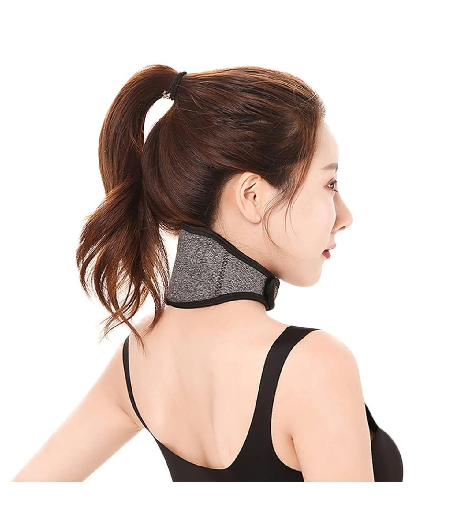 Xinchi Neck Bandage for Pain Relief - Ergonomic Velcro Neck Support Collar - Self-Warming & Breathable Design for Men & Women - Buy Online on GoSupps.com