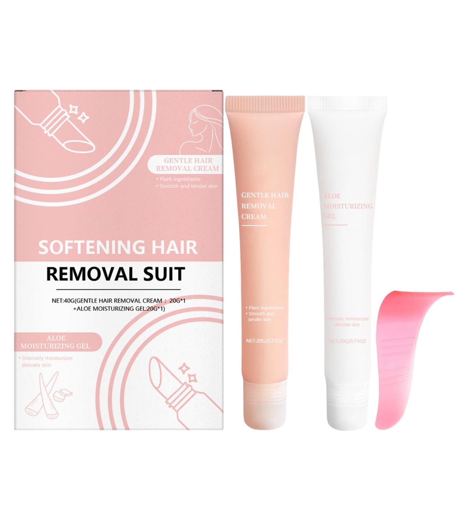Women's Facial Hair Removal Cream - Gentle and Painless Moisturizing Hair Remover for Women - Eyebrows - Upper Lip - Beard - Neck - Home - Travel - Buy Online on GoSupps.com