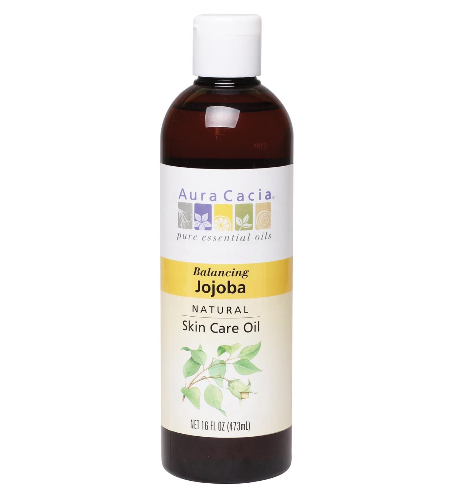 Natural Skin Care Oil Jojoba Balancing 16 fl oz (473 ml) - Aura Cacia