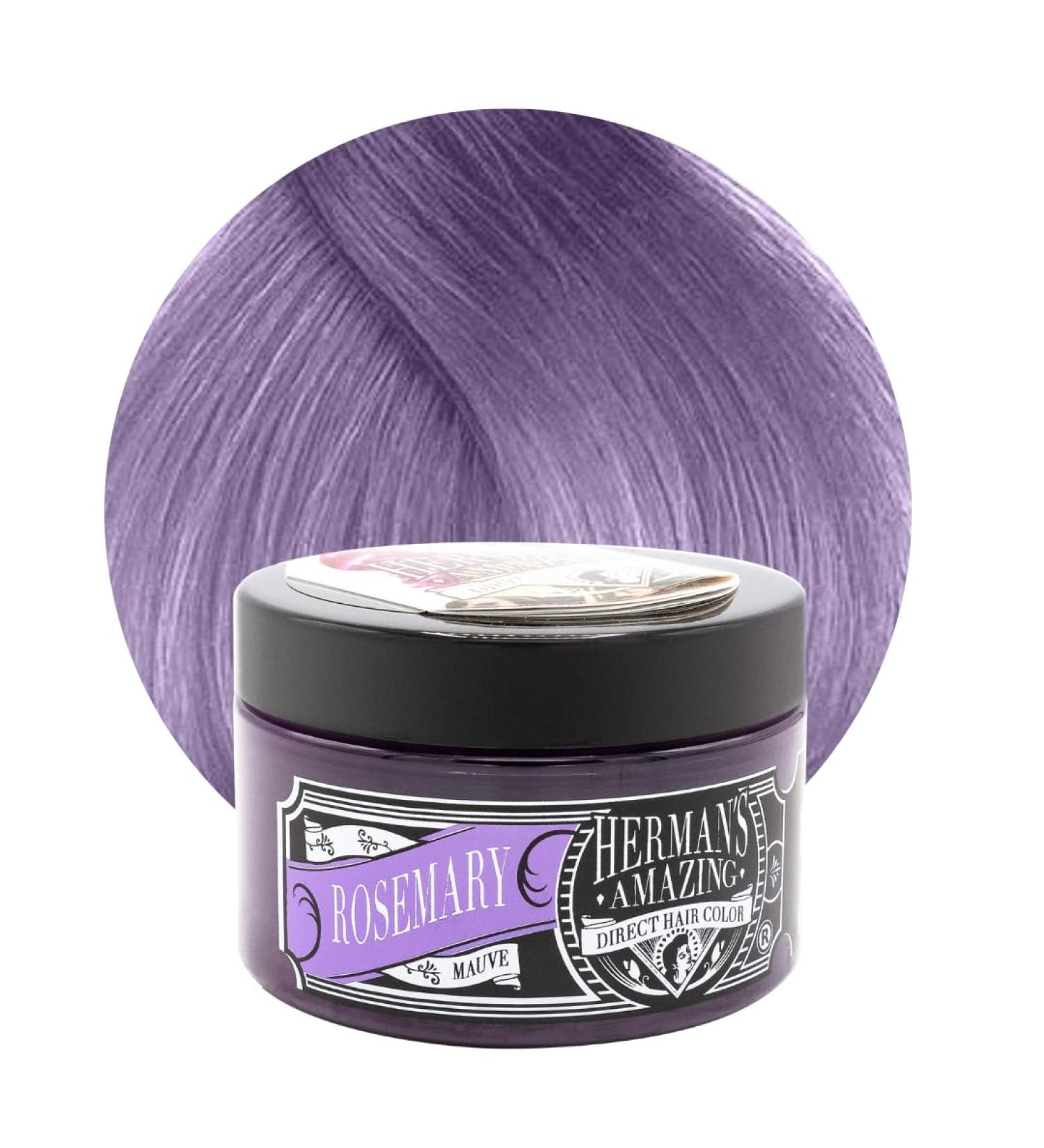Herman s Amazing Hair Color | Rosemary Mauve | Vegan & Cruelty-Free Washable Purple Tint | 115ml Semi-Permanent Conditioner-Based Hair Dye - Buy Online on GoSupps.com