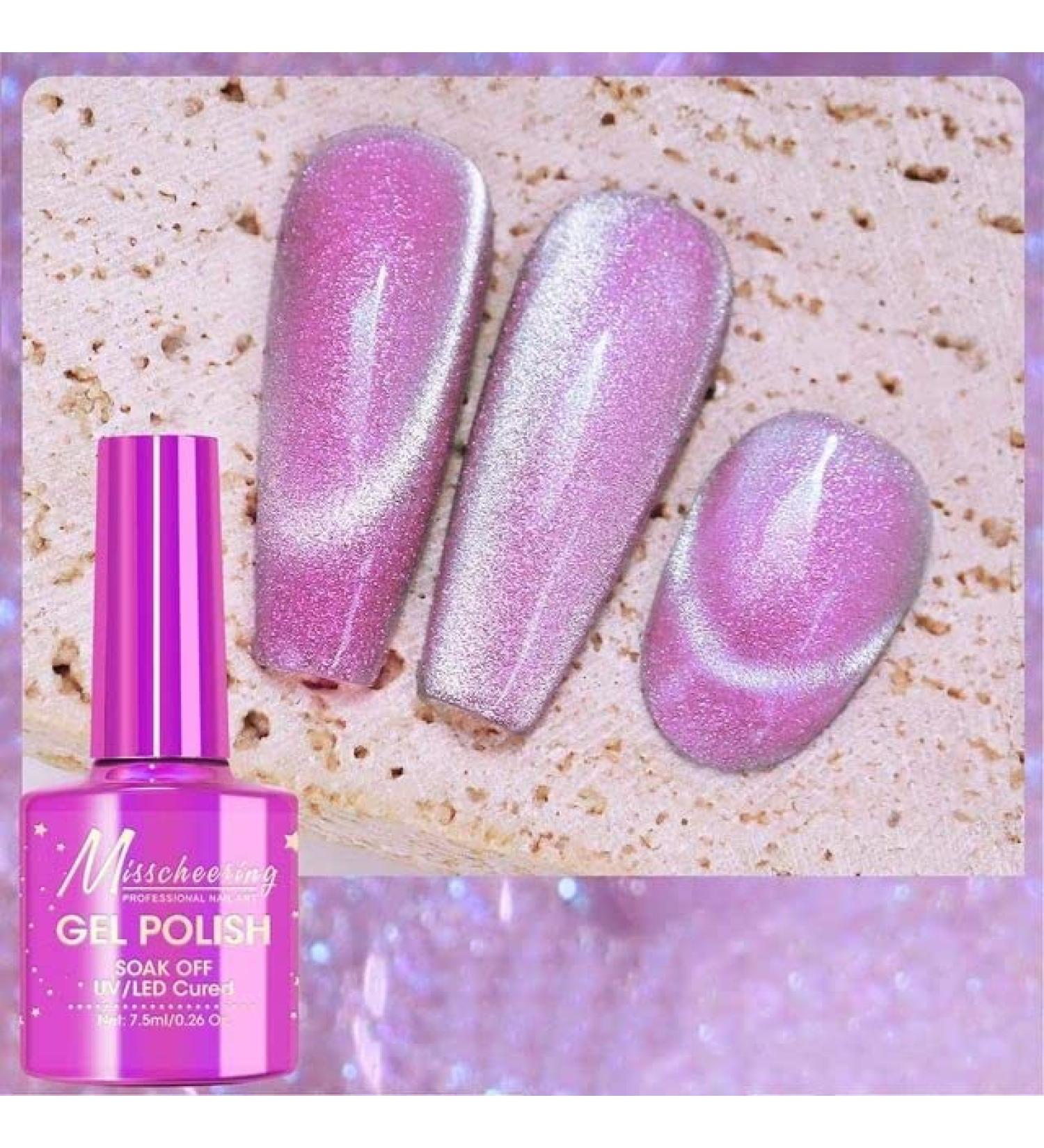 7.5ML Fantasy Gemstone Cat Eye Nail Gel Polish Holographic Semi Permanent Soak Off Sparkling Nail Varnish Aurora UV Gel - (Color: A007) - Buy Online on GoSupps.com