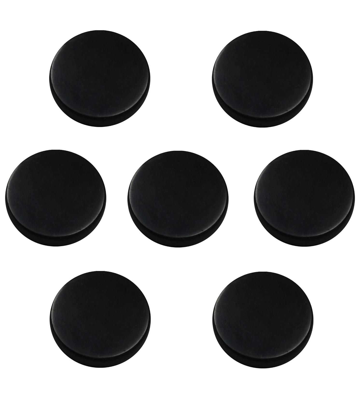 7-Piece Shungite Sticker Set for Electronics - Round Dot Healing Energy Stones - Carbon Fullerenes Protection Plate - 20mm Polished - Buy Online on GoSupps.com