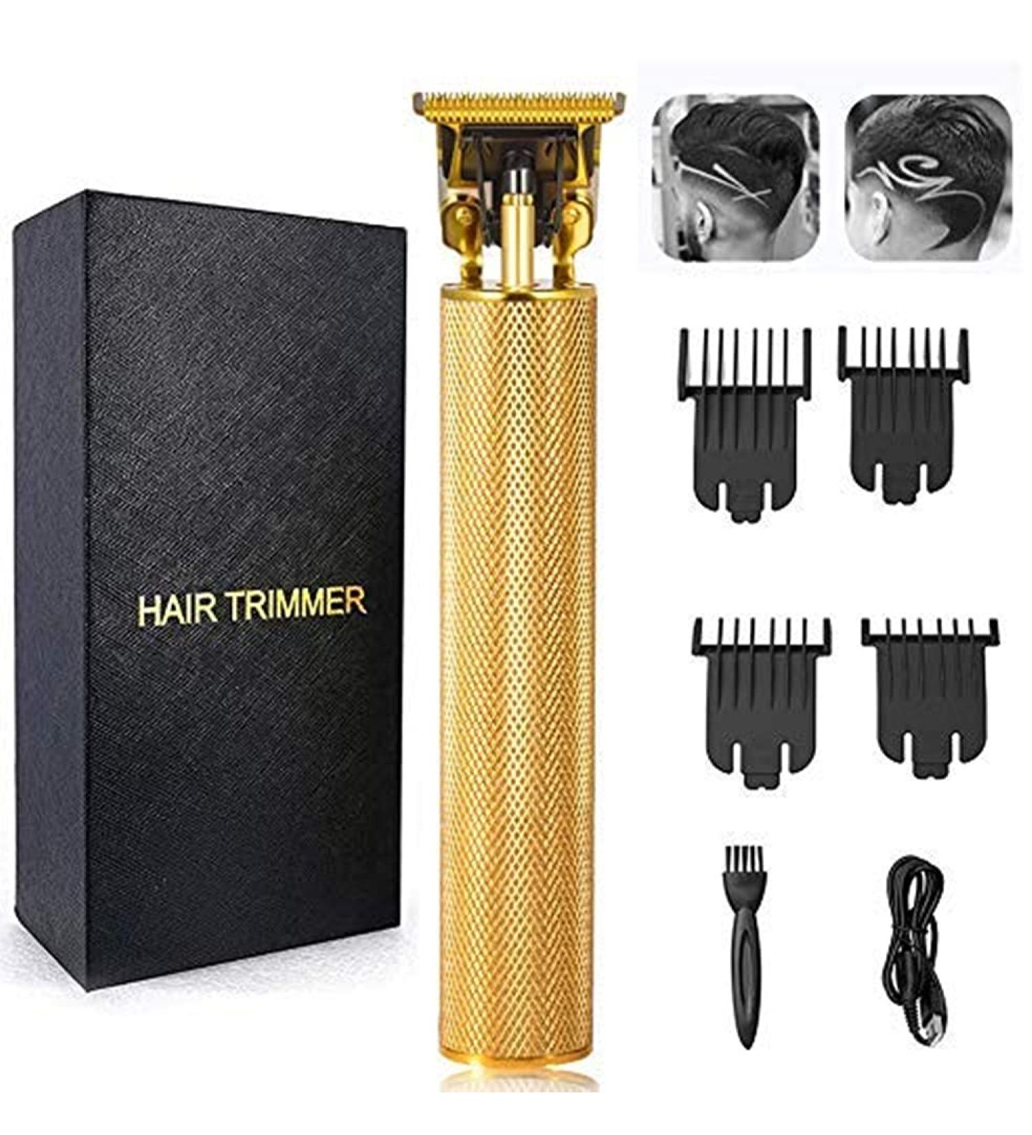 Pro Li Outliner Electric Hair Clippers for Men - Close Cutting T-Blade Trimmer with Rechargeable Cordless Design - Ideal for Baldheads and Detail Beard Shaving (Gold) - Buy Online on GoSupps.com