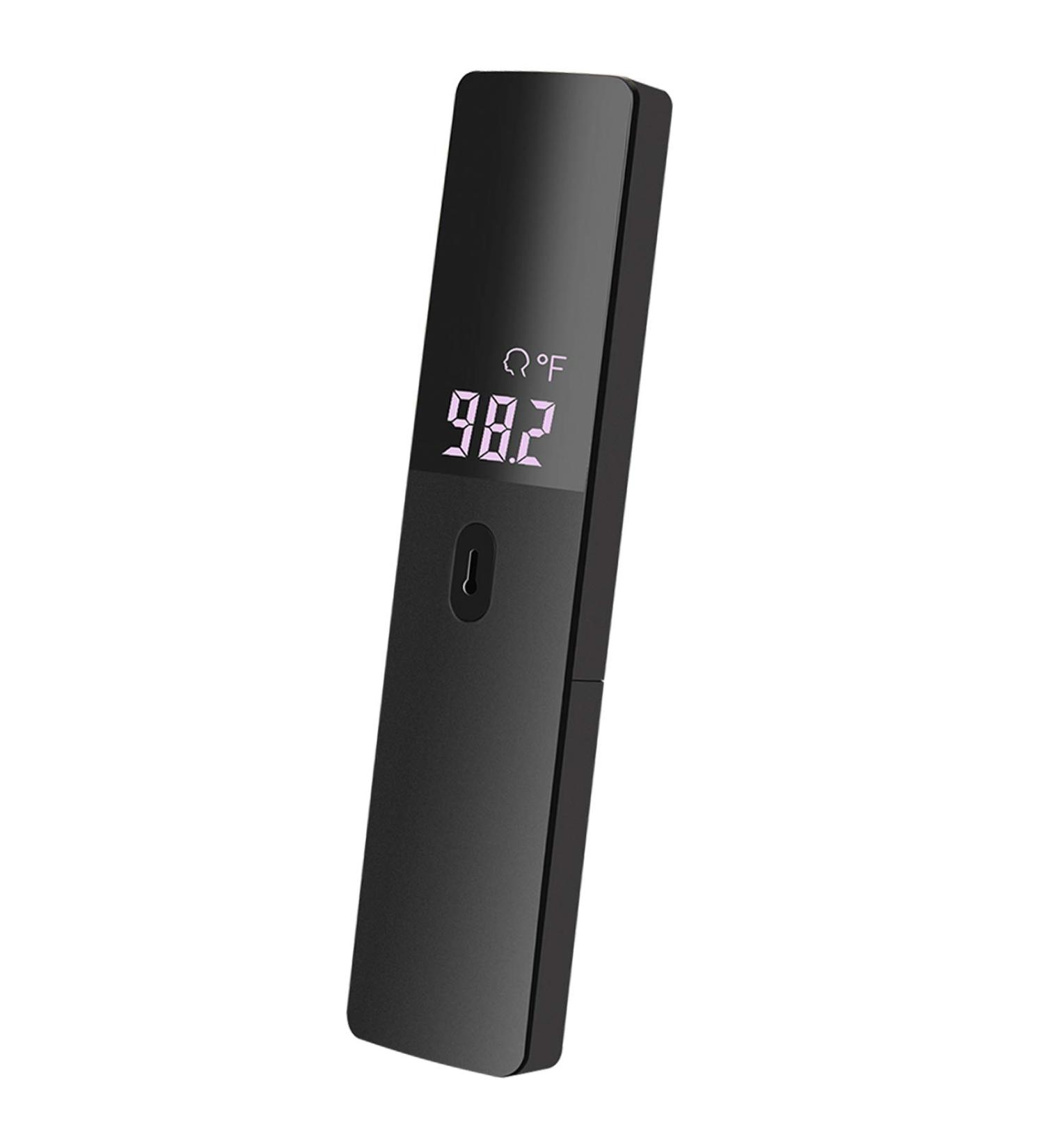 Buy Black Non-Contact Infrared Forehead Thermometer - Medical Grade Accurate Readings for All Ages LCD Display Fever Alarm Compact Design - Buy Online on GoSupps.com
