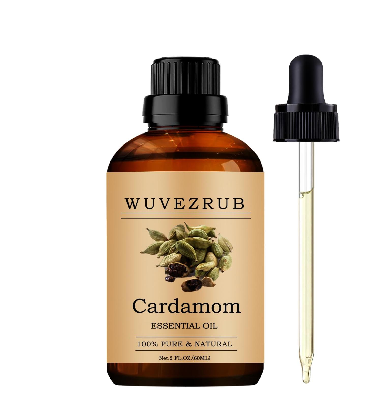Wuvezrub Cardamom Essential Oils 60ML Pure Cardamom Essential Oil for Aromatherapy Diffuser - 2 Fl Oz - Buy Online on GoSupps.com