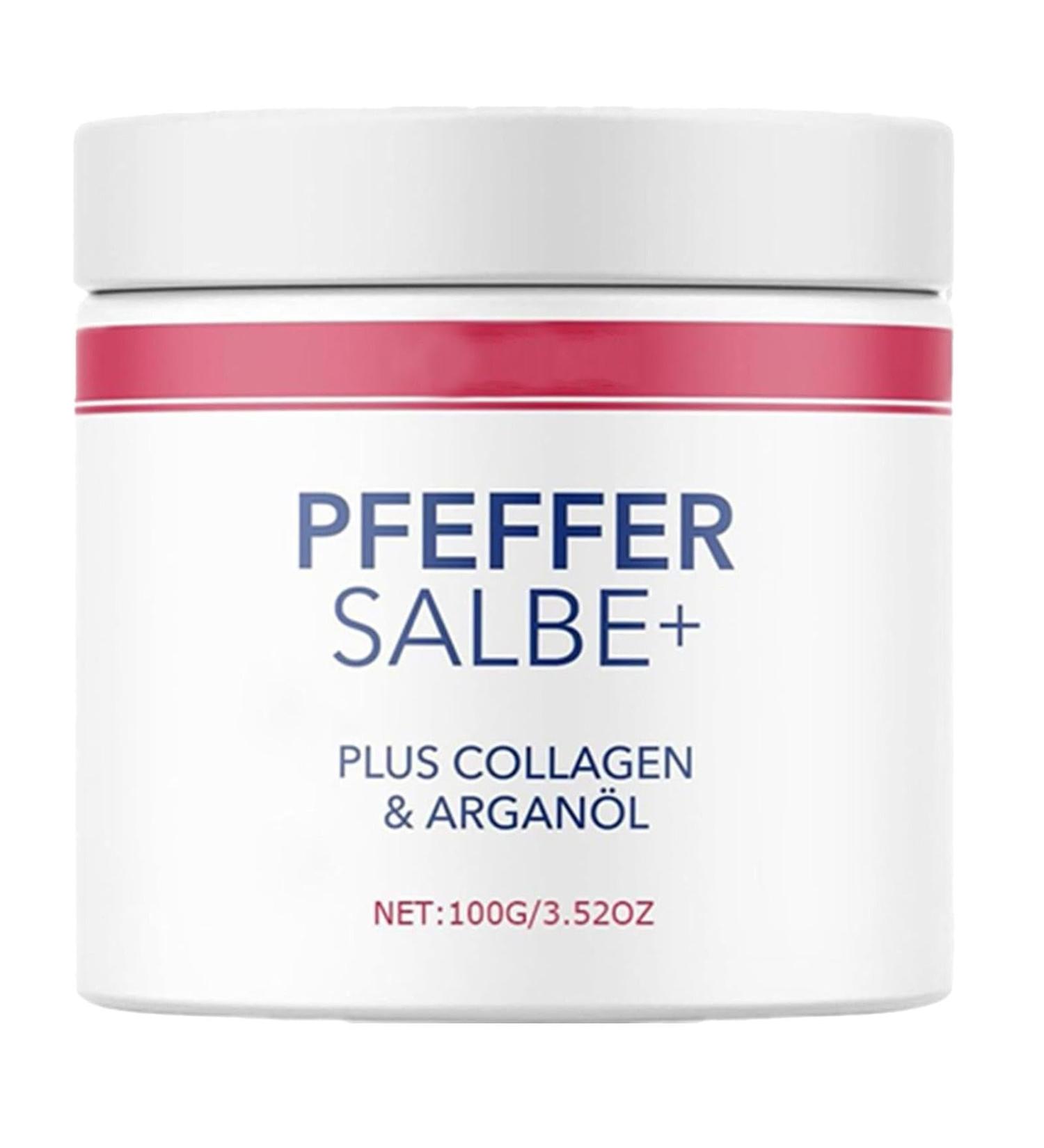 Pepper Ointment - Active Pepper Ointment - Hydrating Ointment Skincare - Ointment Enriched with Collagens and Argan Oil 100 Ml Tinning Moisturizing Pepper Ointment Firming Repair Natural - Buy Online on GoSupps.com