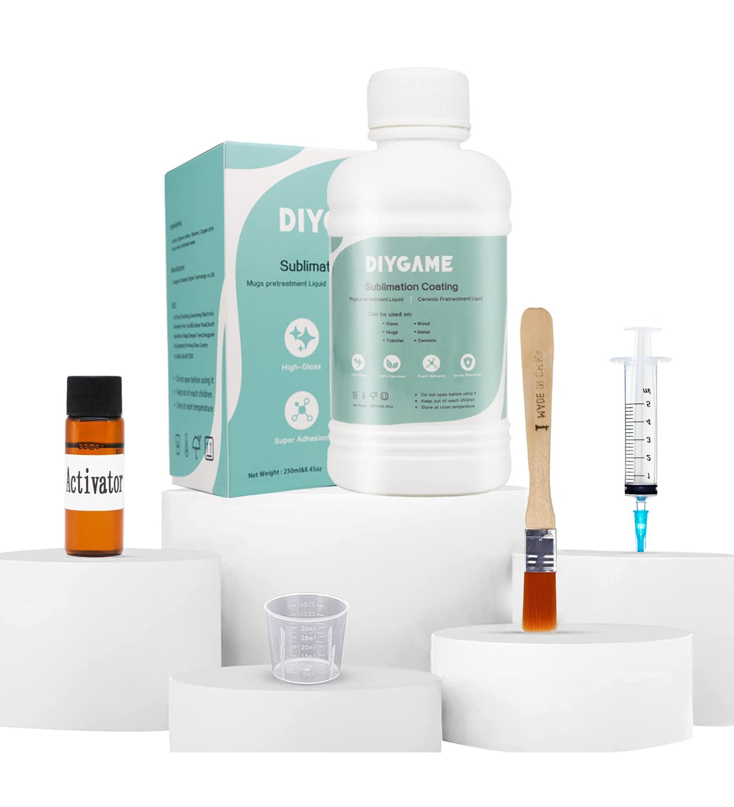 SLANZVAL 250ml Sublimation Coating - High Gloss Finish, Waterproof & Adhesive Spray for Ceramics, Mugs, Phone Cases, Metal, Wood, Glass, Leather, Tumbler & Hard Surfaces - Buy Online on GoSupps.com