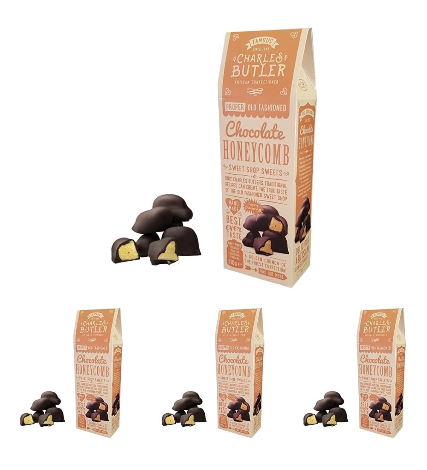 Charles Butler Chocolate Honeycomb 110g (Pack of 4) Chocolate Honeycomb 110 g (Pack of 4) - Buy Online on GoSupps.com